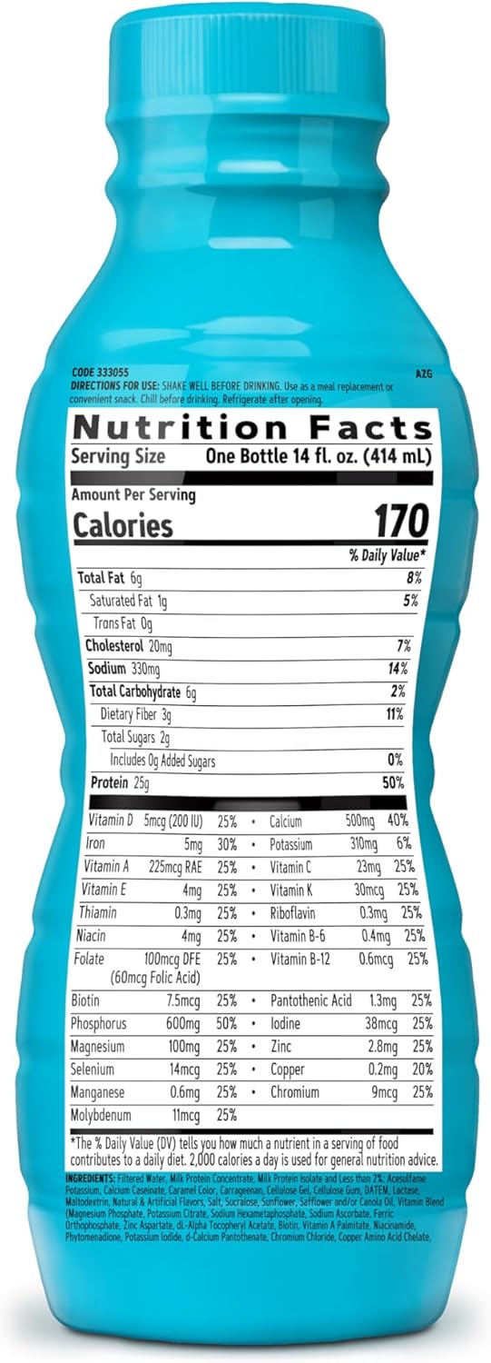 GNC Lean Shake 25 Coconut Caramel - 12 Bottles | High Protein Ready to Drink Meal Replacement with Vitamins & Minerals