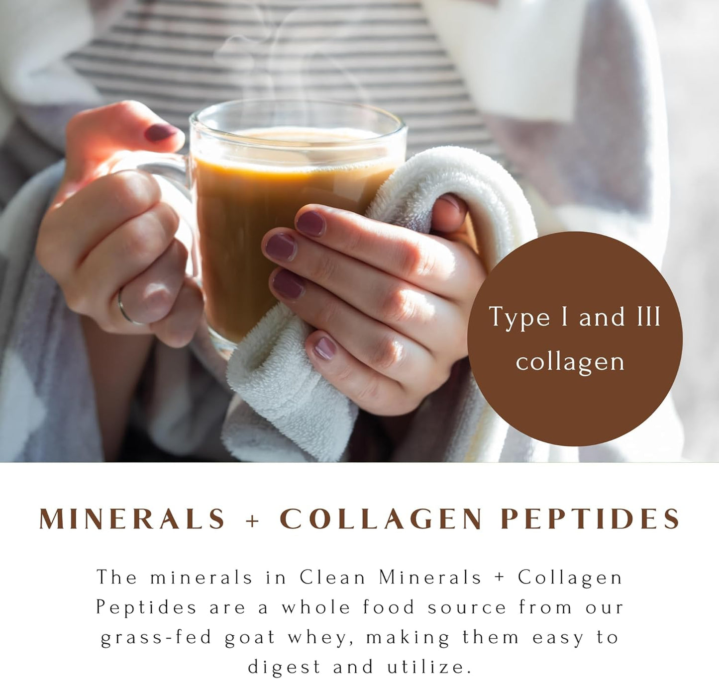 Goat Milk Whey Hot Cocoa with Collagen Peptides | 10g Protein | 35 Servings | 3.3 lbs