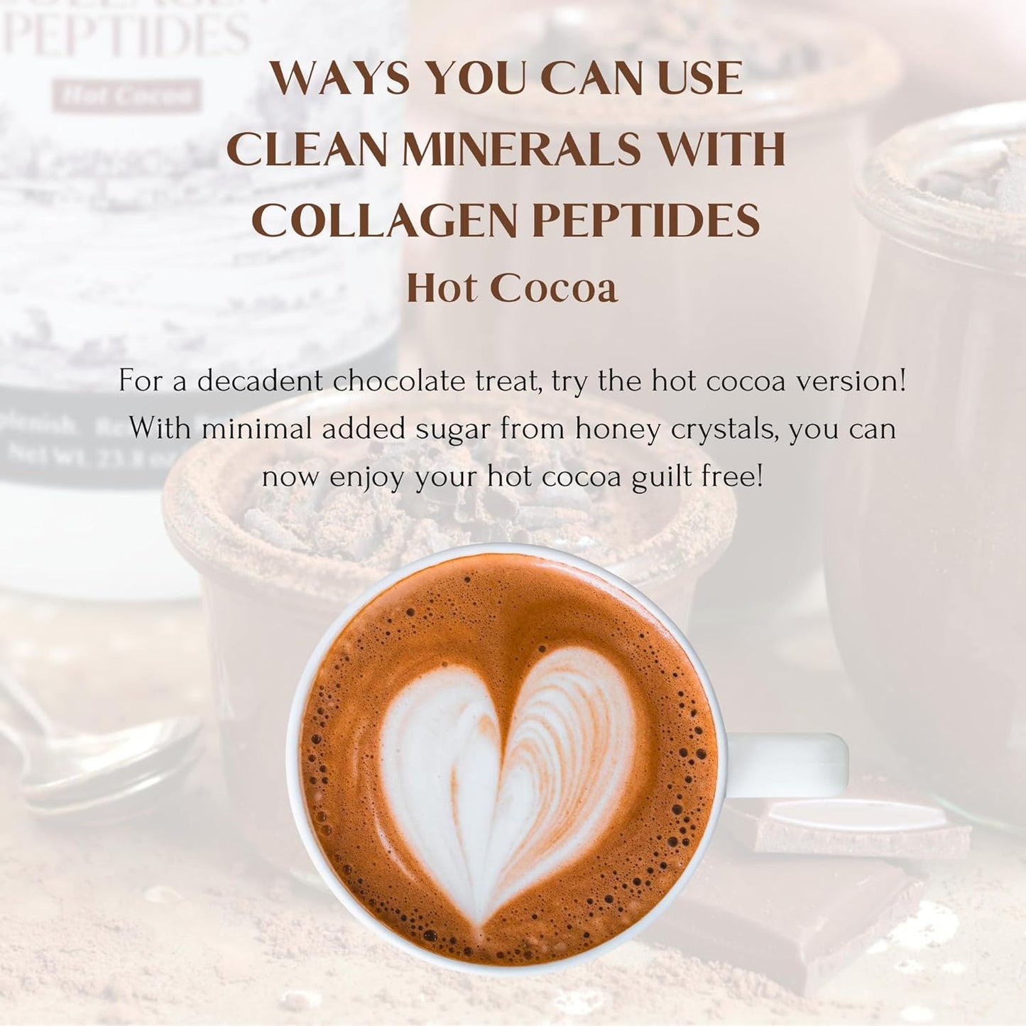 Goat Milk Whey Hot Cocoa with Collagen Peptides | 10g Protein | 35 Servings | 3.3 lbs