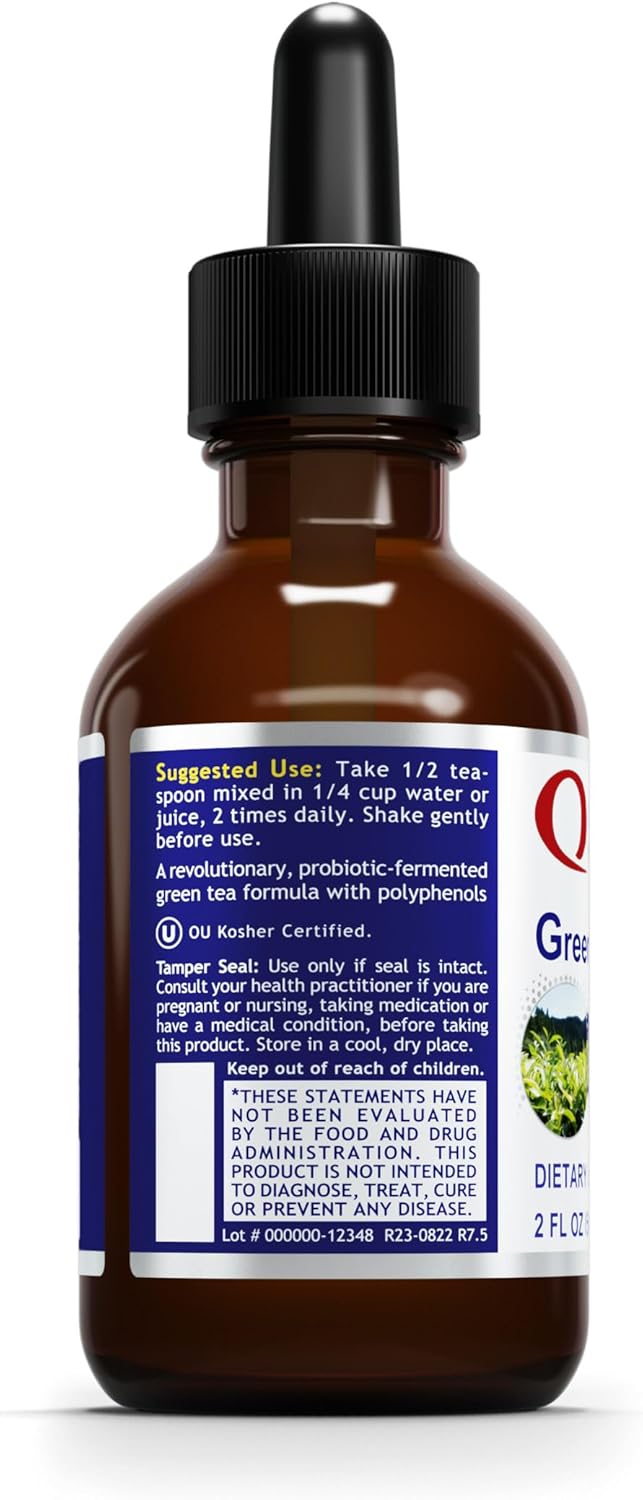 Green Tea-PG Liquid Extract - Camellia Sinensis Supplement for Antioxidant Support - 2 Fl Oz Bottle