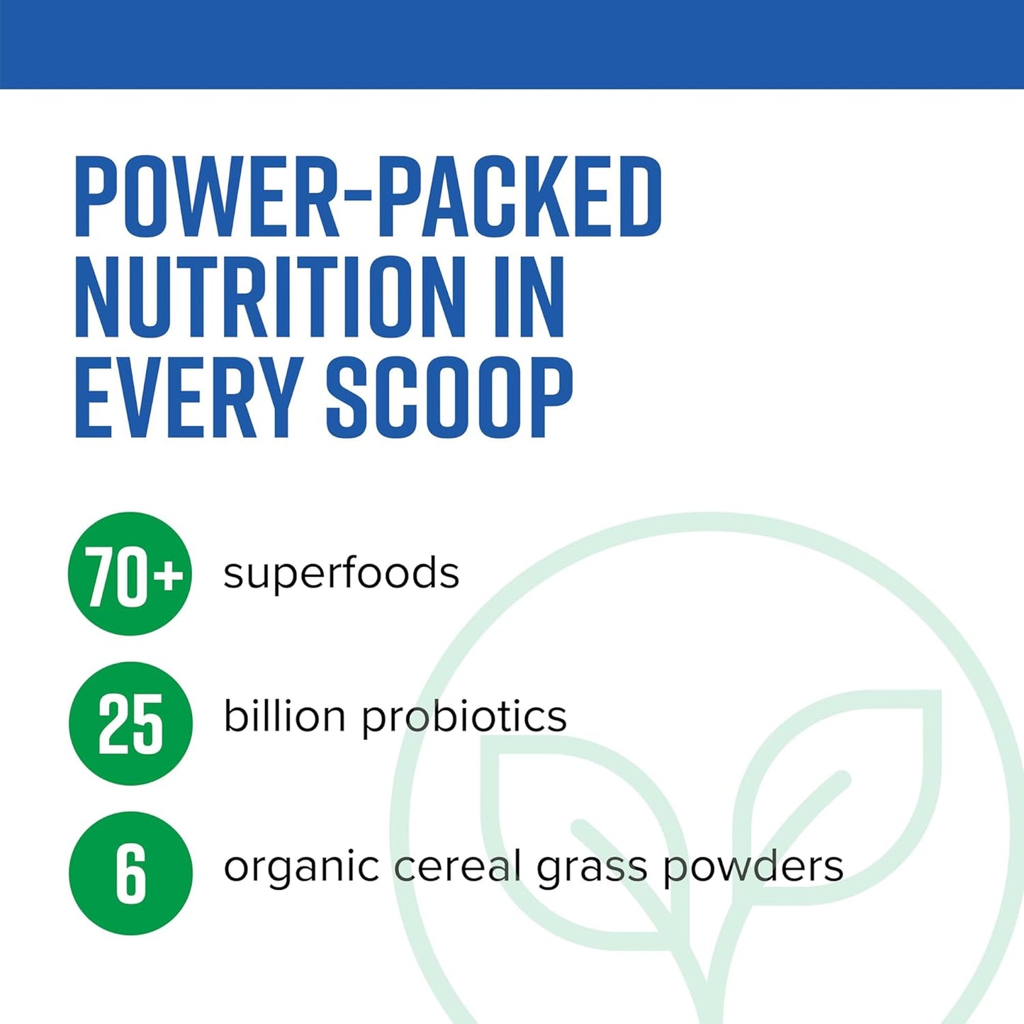 Green Vibrance Superfoods Powder: 70+ Plant-Based Whole Foods, 25 Billion Probiotics, Blueberry Lemon - 25 Servings