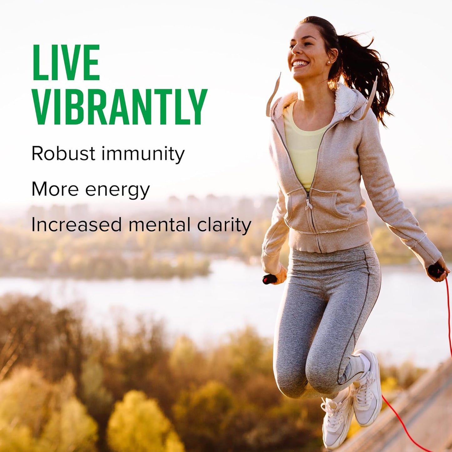 Green Vibrance Superfoods Powder: 70+ Plant-Based Whole Foods, 25 Billion Probiotics, Blueberry Lemon - 25 Servings