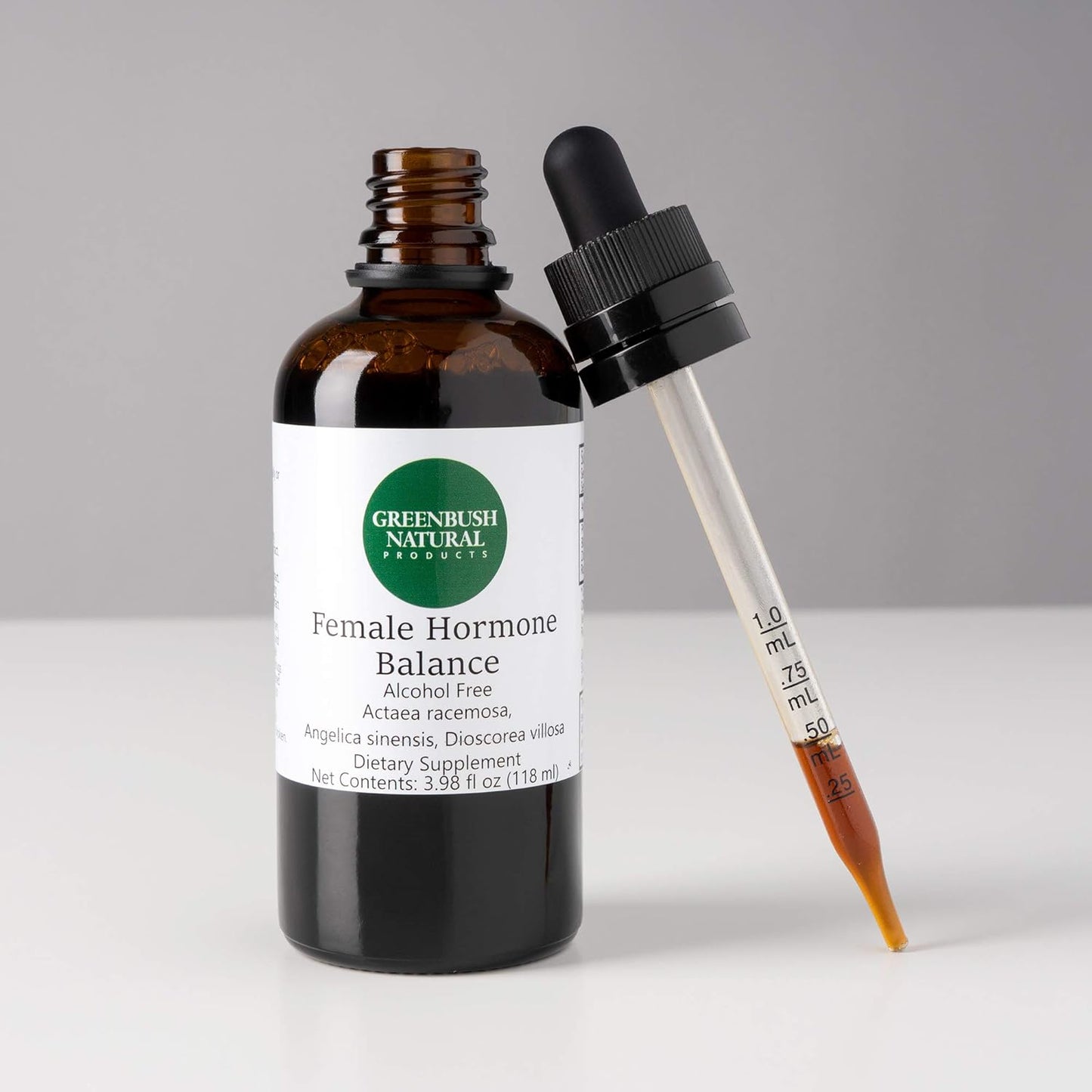 Greenbush Natural Products Female Hormone Balance Liquid Extract - 4 oz, 240 Doses - Supports Reproductive Health, Menstrual Cycle, Menopause Symptoms