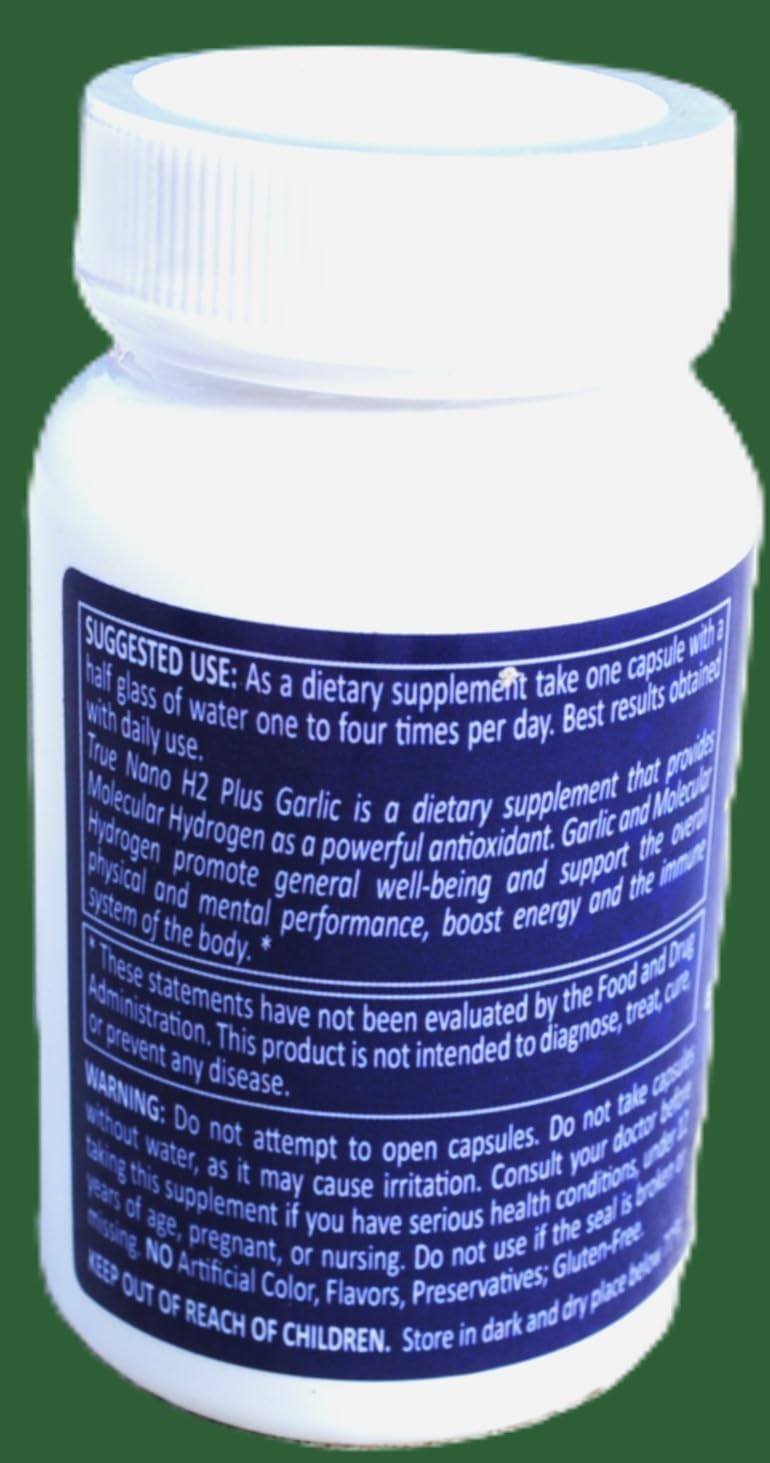 H2 Universe True Nano H2 with Garlic Capsules - Boost Energy & Antioxidants
