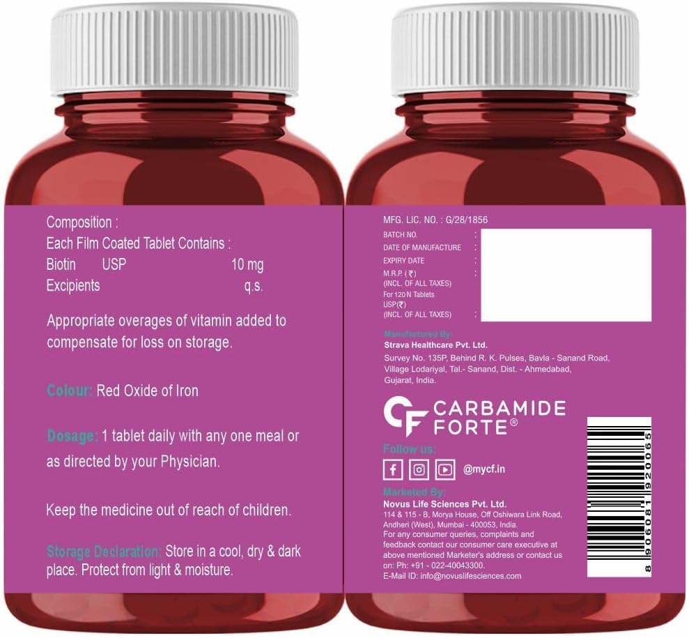 Hair Growth, Skin & Nails Supplement - 120 Vegetarian Tablets for Healthy Hair, Skin, and Nails