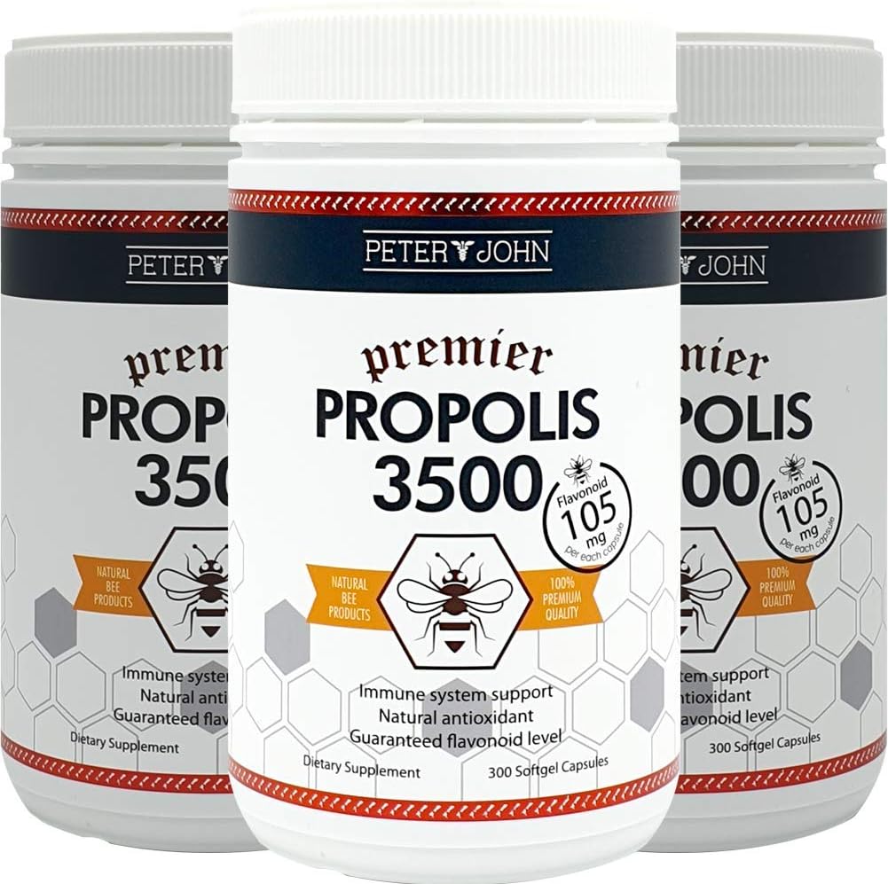 Healthfarm Peter John Propolis 3500 Softgel Capsules - High Flavonoid Content