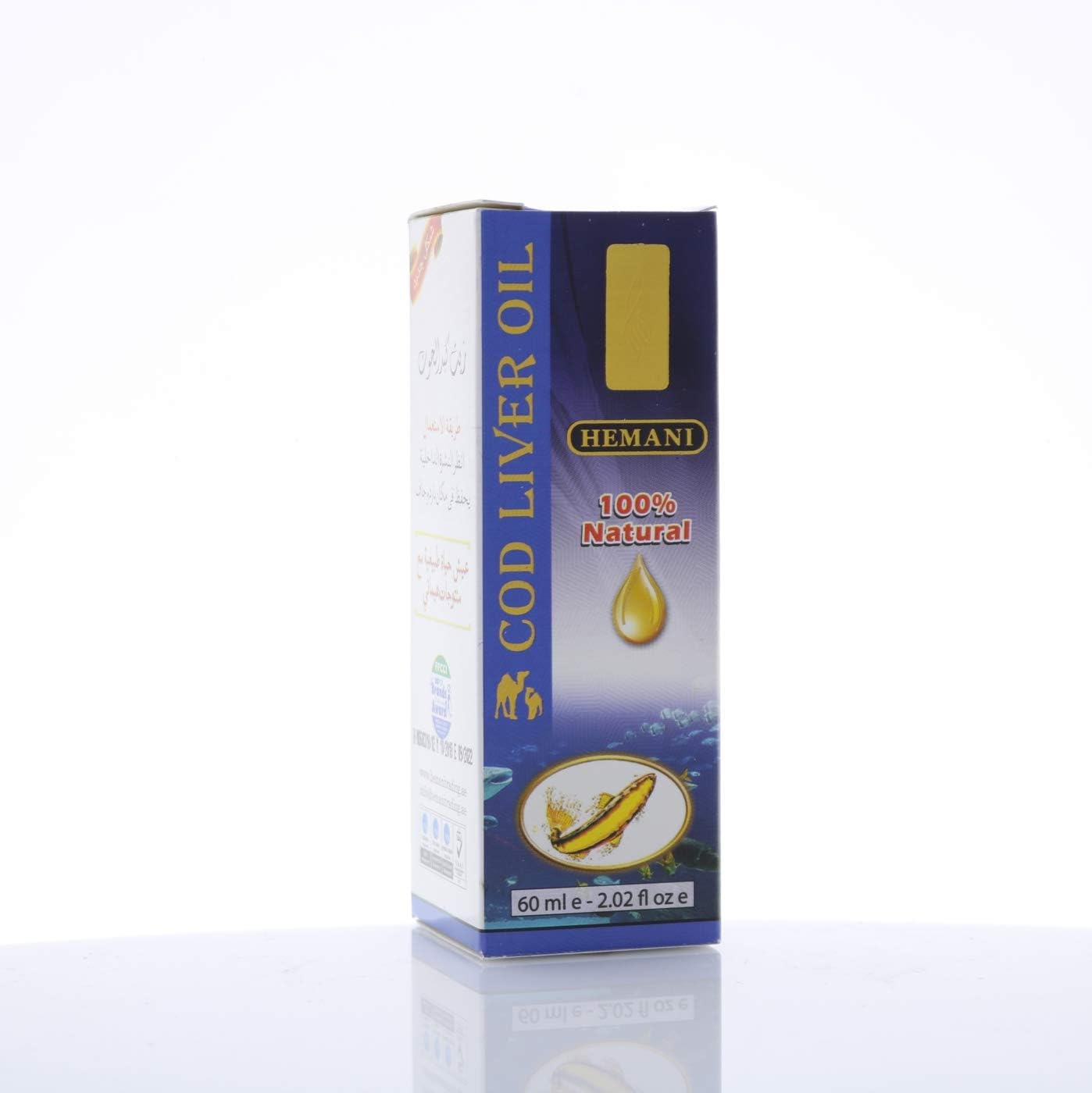 Hemani Cod Liver Oil 60mL (2 FL OZ) - Dietary Supplement
