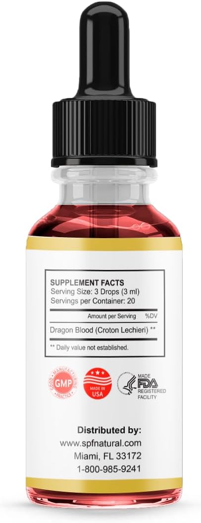 Hemokin Drops with Sangre de Drago for Healing Wounds and Digestive Health - 2 Oz