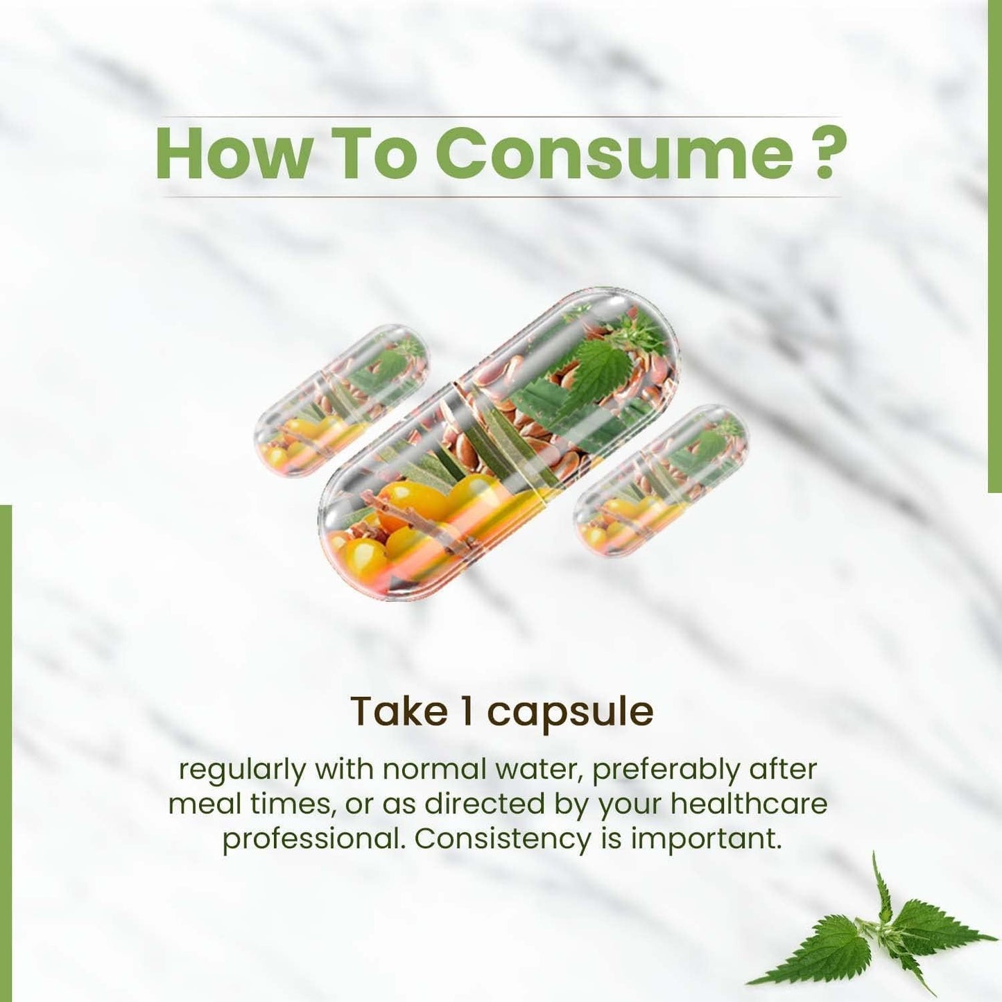 Herbal Biotin Hair Vitamin Capsules, 60 Veg Capsules, Plant-Based Formula with No Side Effects from Pharmacylife