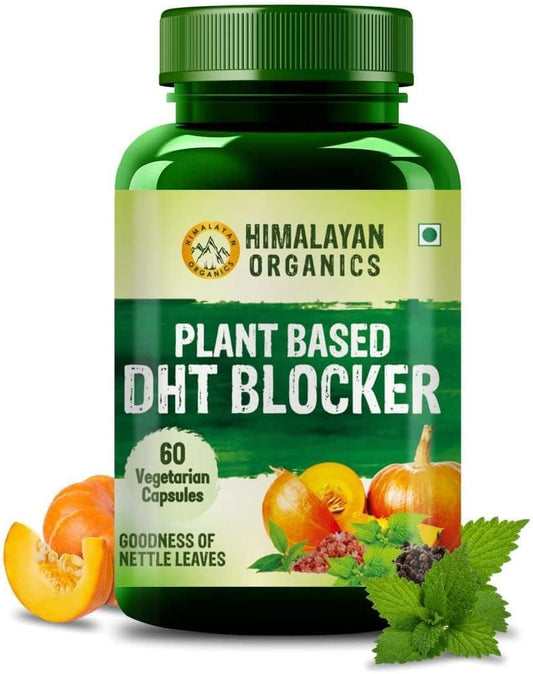 Herbal DHT Blocker Supplement (60 Capsules) - Natural Plant Based Formula with Zero Side Effects