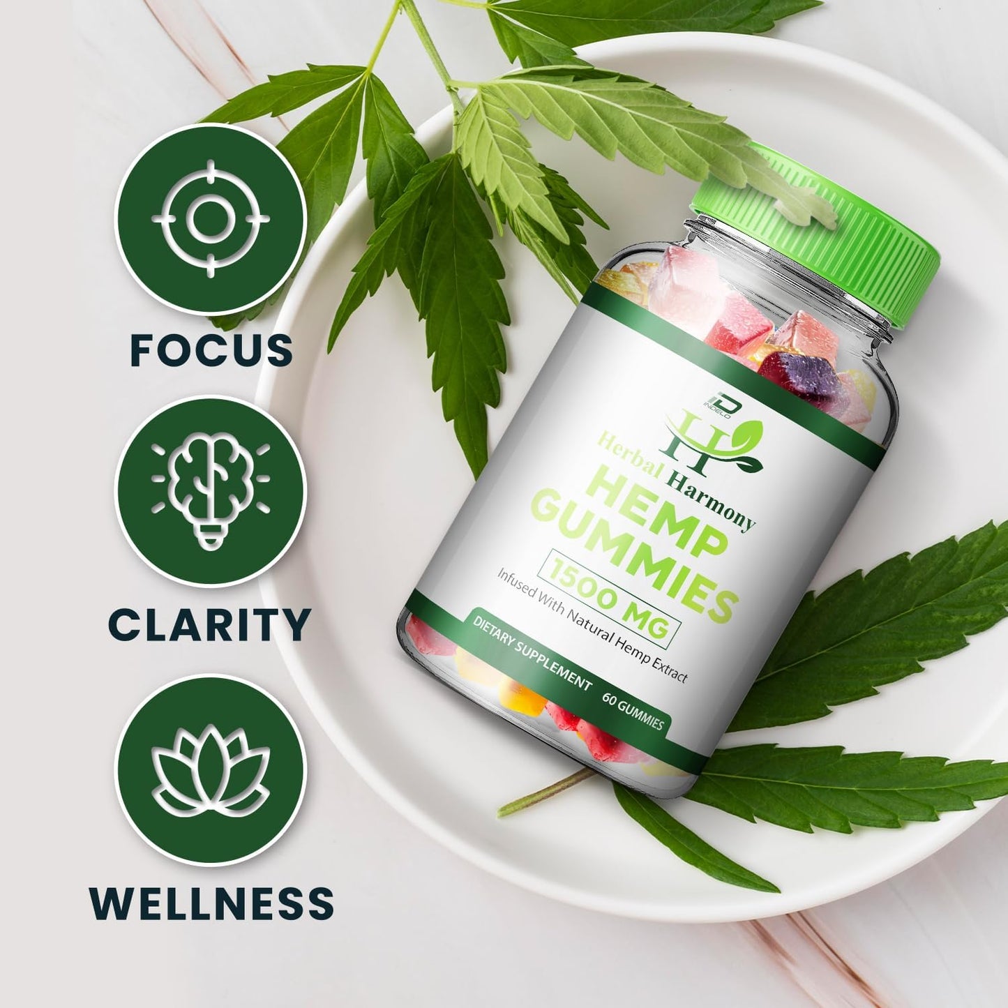 Herbal Harmony metabolism booster Gummies for Men and Women - Natural metabolism booster Supplement (2 Pack - 120 Gummies)