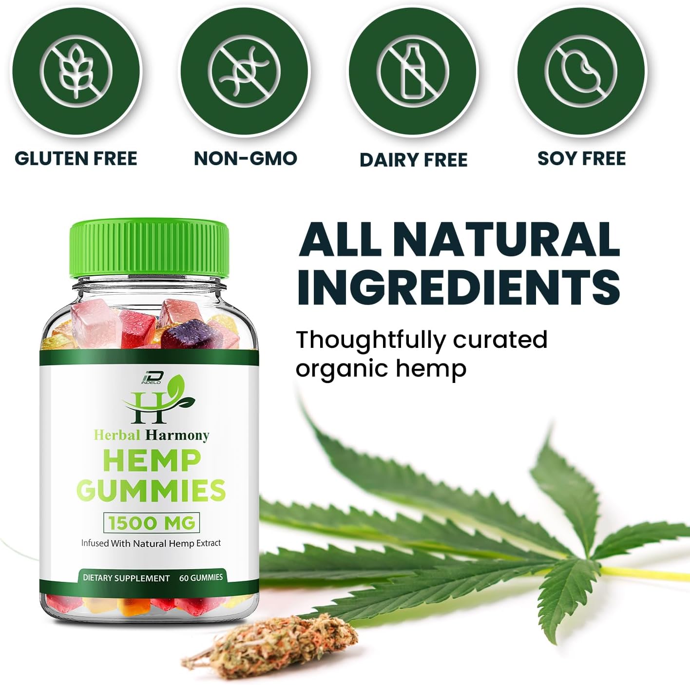 Herbal Harmony metabolism booster Gummies for Men and Women - Natural metabolism booster Supplement (2 Pack - 120 Gummies)