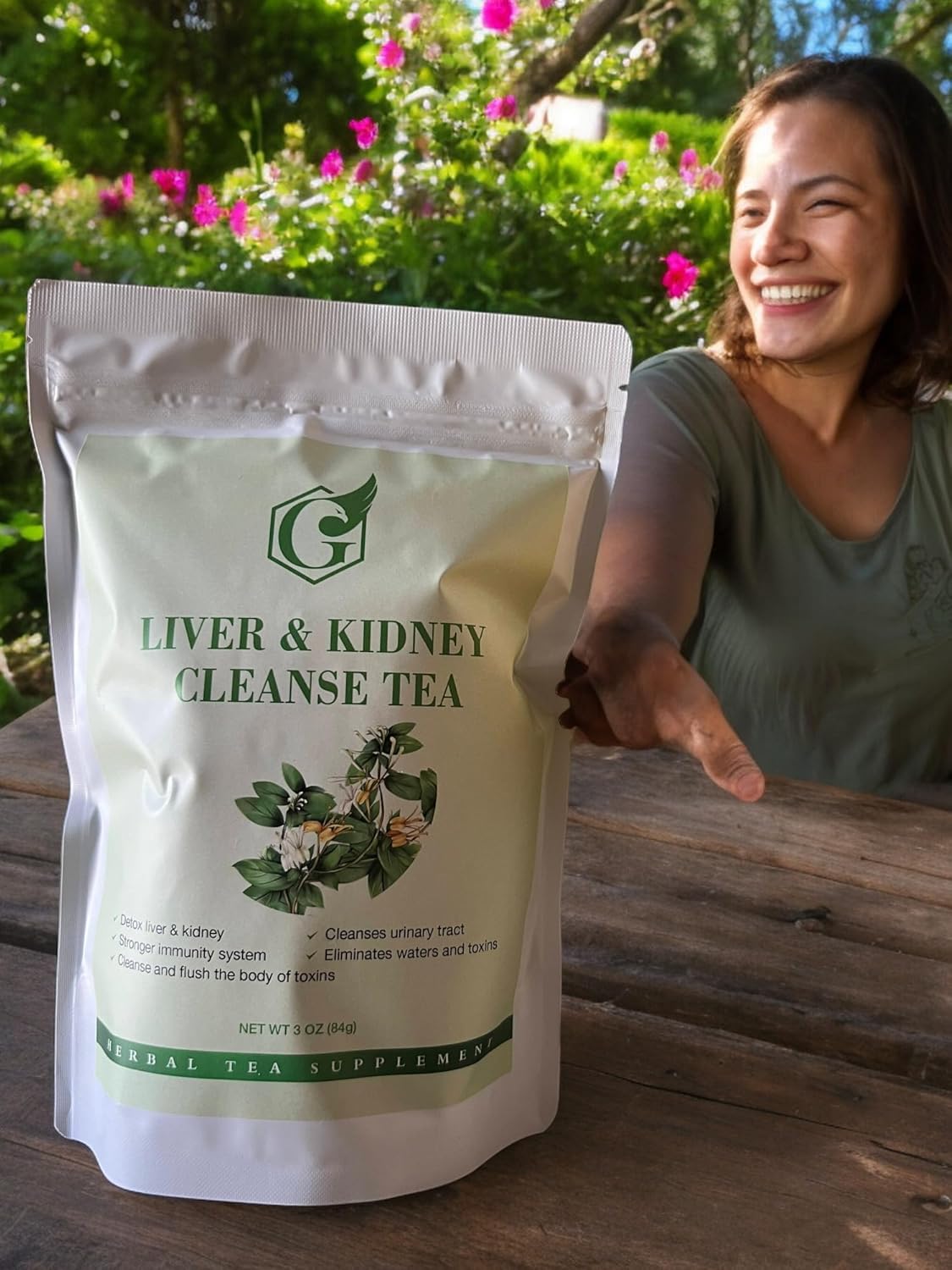 Herbal Liver & Kidney Cleanse Tea, Natural Support for Urinary Tract Health, 3 oz, 28 Tea Bags