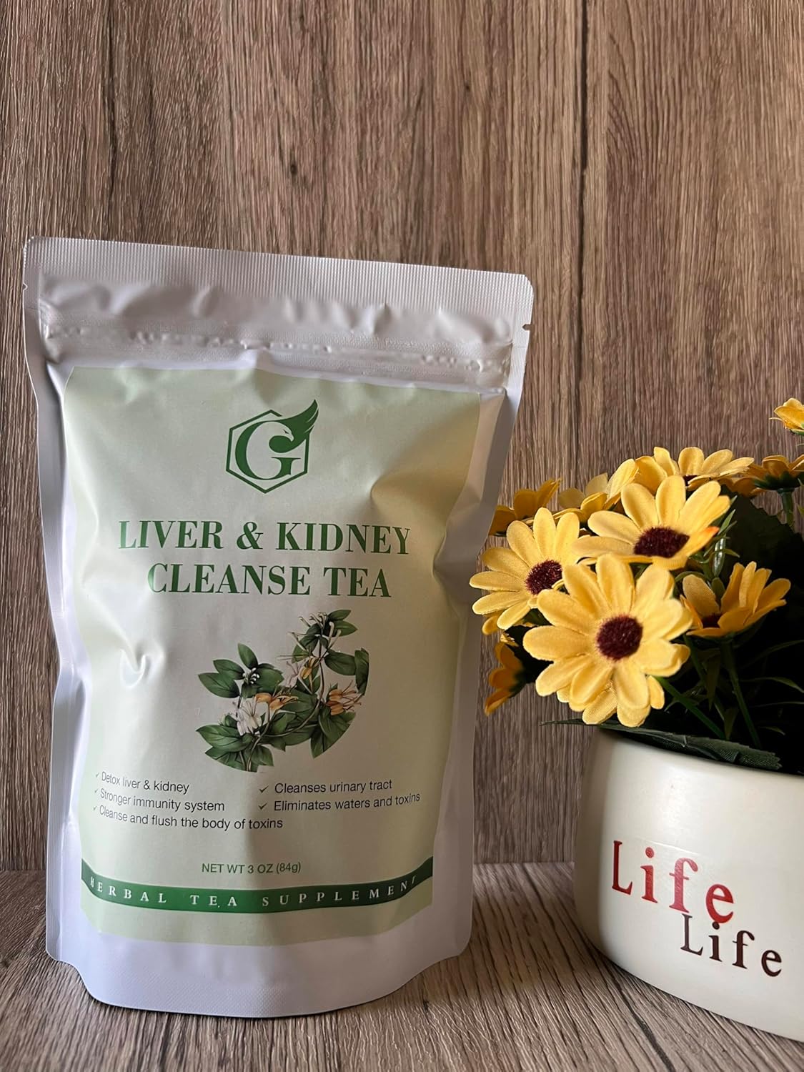 Herbal Liver & Kidney Cleanse Tea, Natural Support for Urinary Tract Health, 3 oz, 28 Tea Bags