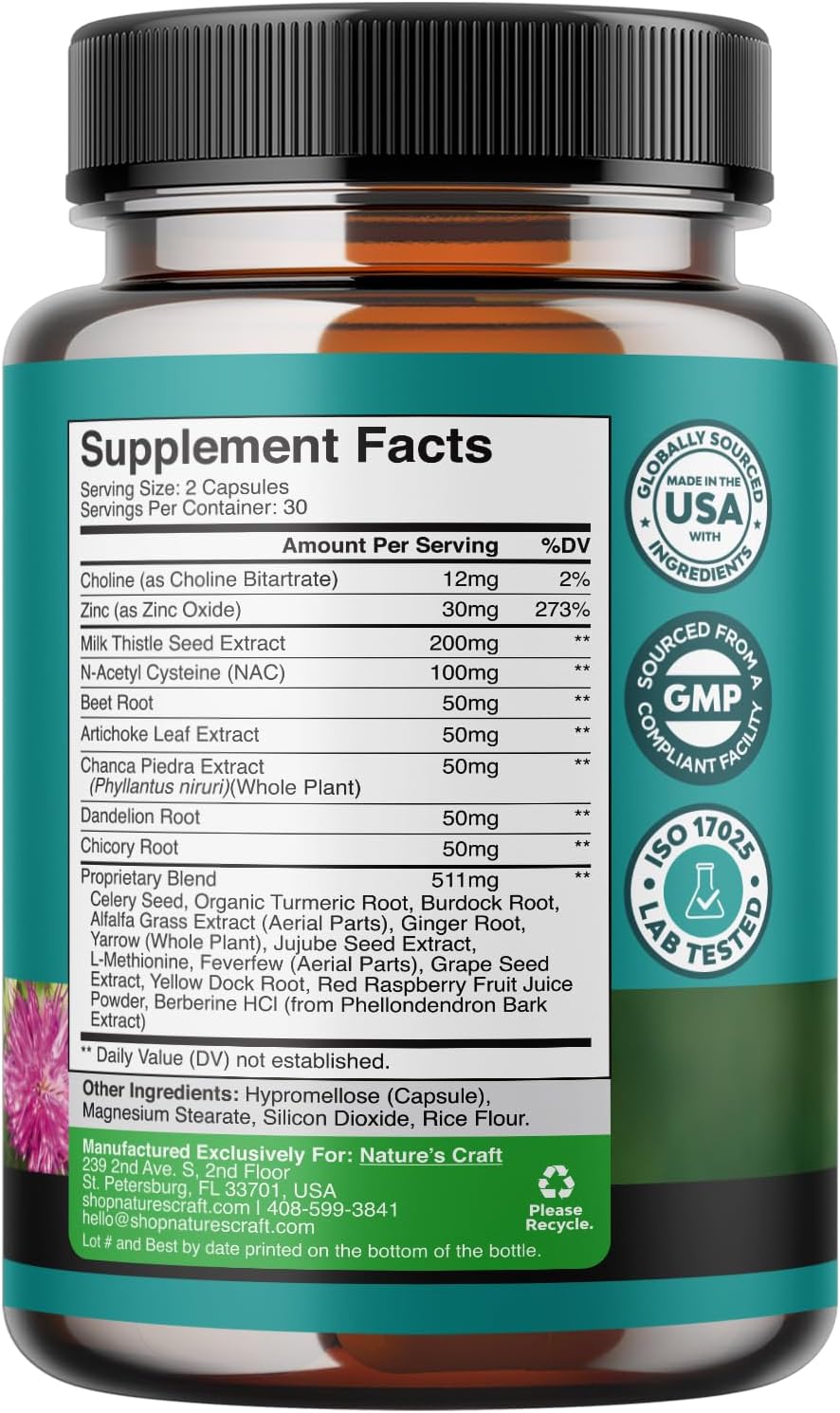 Herbal Menopause & Liver Support Bundle: Night Sweats Relief, Mood Balance & Liver Detox - 120ct Supplement with NAC & Milk Thistle