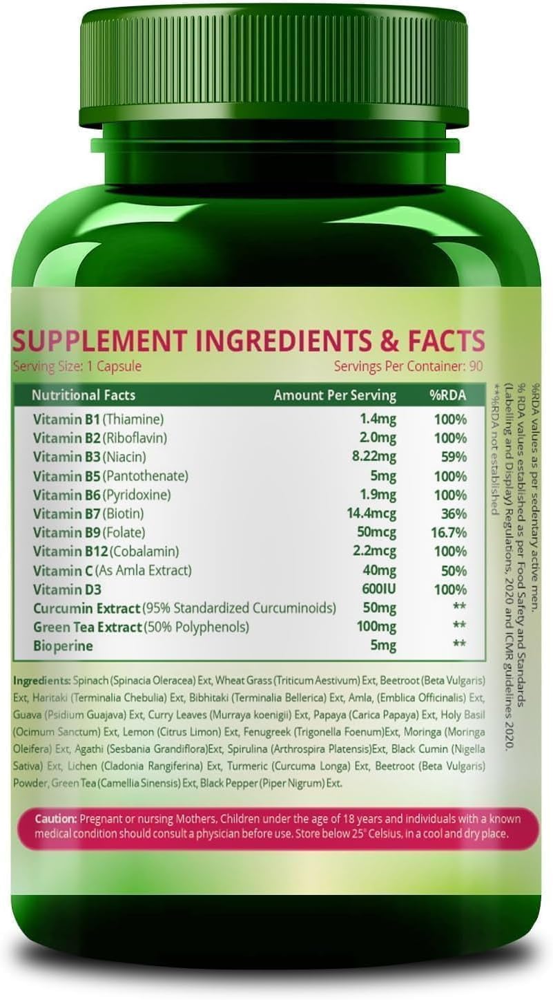 Herbal Plant-Based Collagen Booster in 90 Veg Capsules - Natural and Side Effect-Free Formula from Exportmart