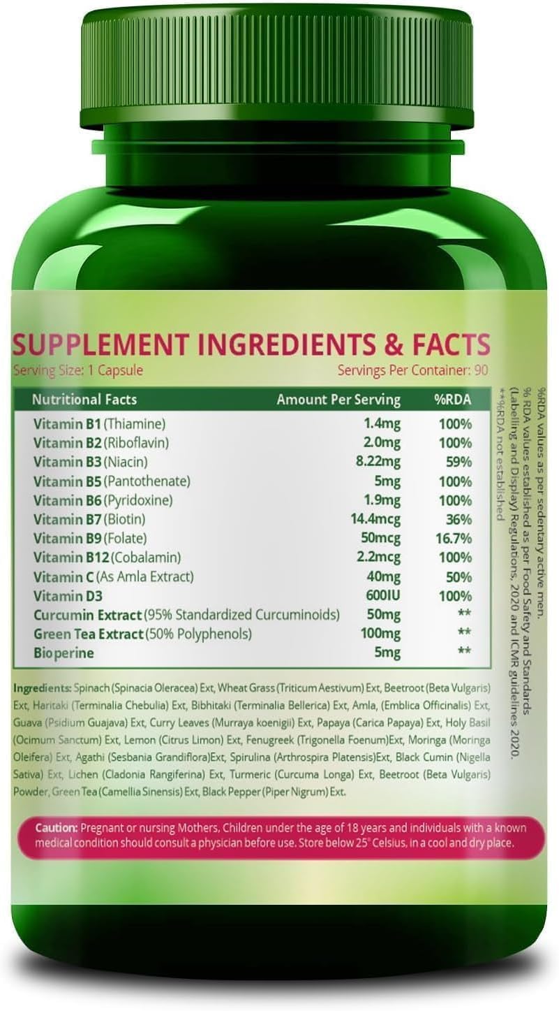 Herbal Plant-Based Collagen Builder in 90 Veg Capsules - NO Side Effects