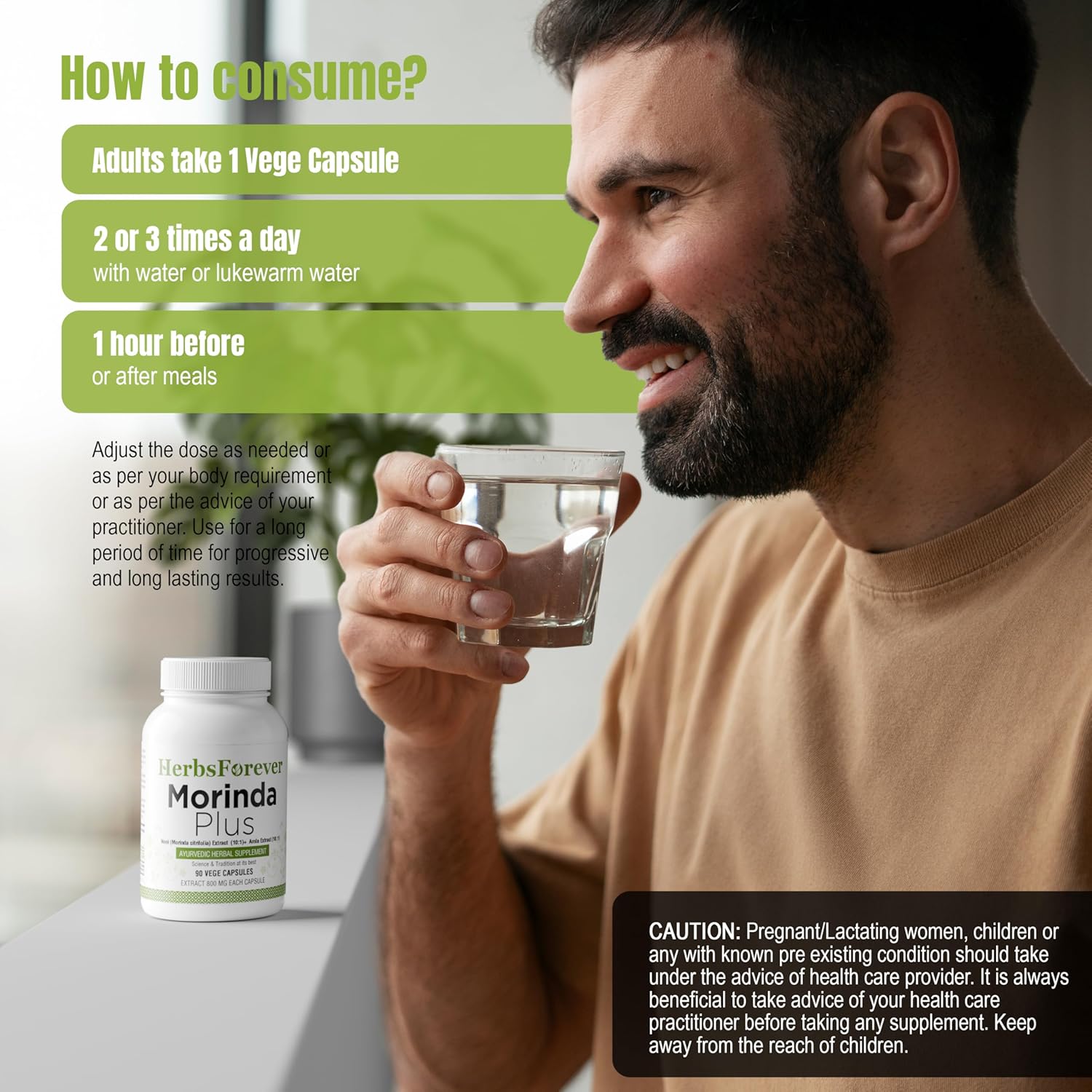 Herbsforever Noni Plus Amla Capsules - Immunity Supplement for Immune System Health - 90 Capsules