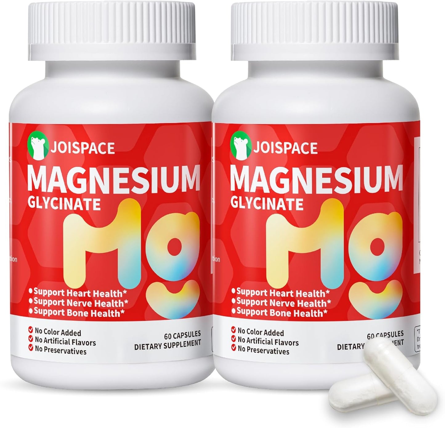 High Absorption 750mg Magnesium Glycinate Supplement with 120mg Magnesium - Support Heart, Nerves, Muscles & Bone Health - Relieve Stress, Improve Sleep - 120 Capsules