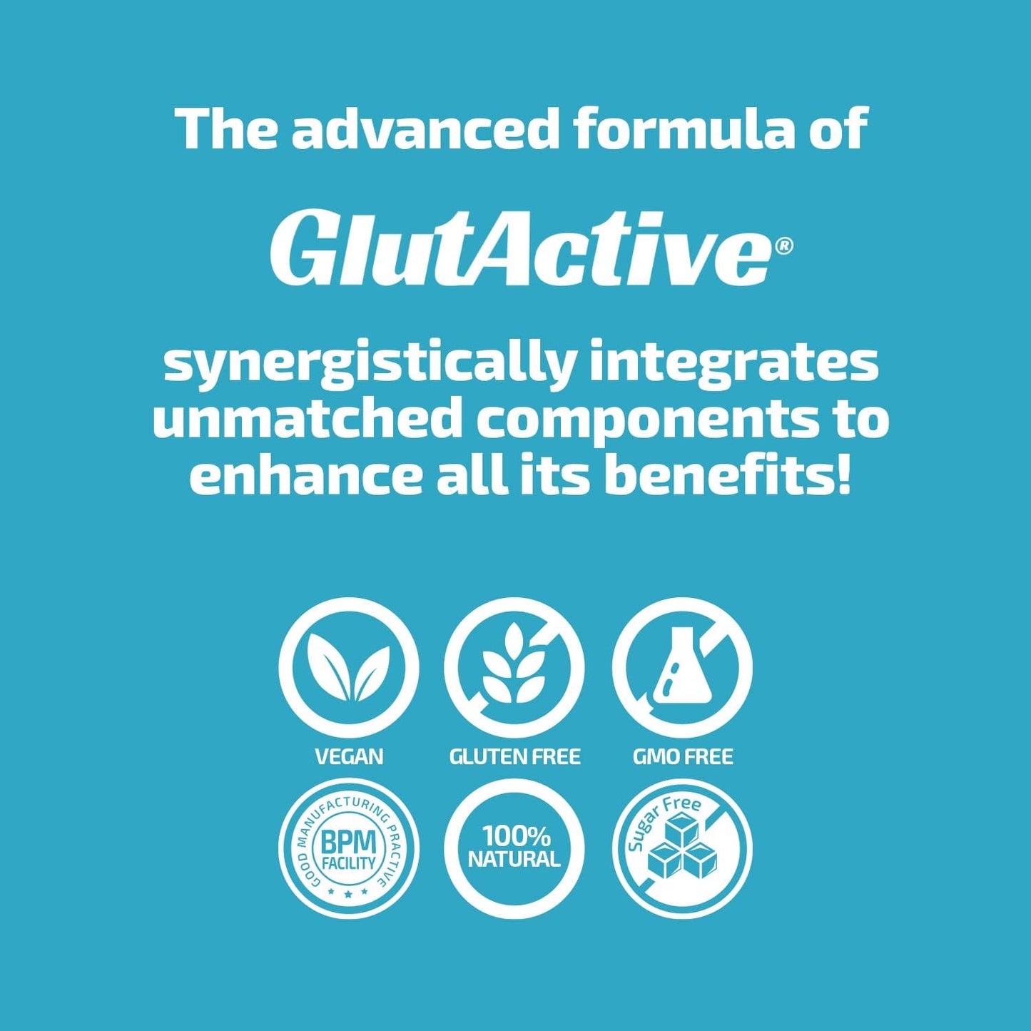 High-Absorption GlutActive MAG Magnesium 750mg Chewable Tablets with 5 Sources - Sugar-Free - 30 Tablets