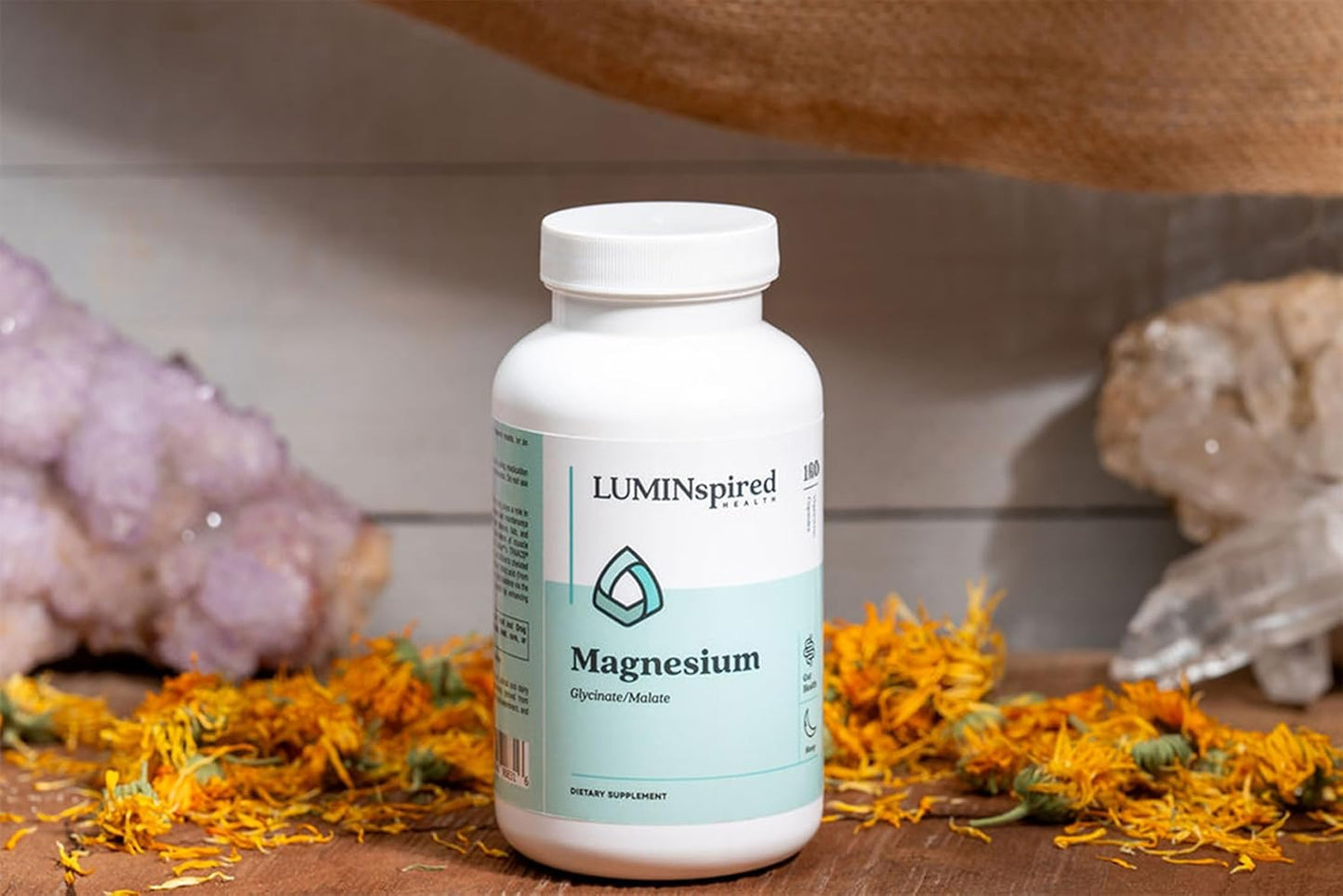 High Absorption Magnesium Glycinate 260mg Capsules - Muscle Relaxation, Bone & Heart Health - 160 Vegan, Non-GMO, Gluten-Free - LUMINSPIRED HEALTH