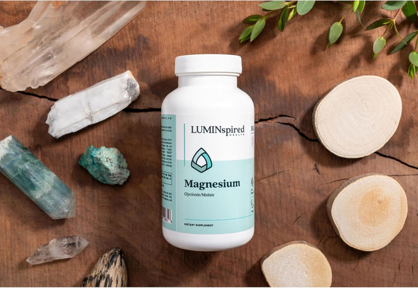 High Absorption Magnesium Glycinate 260mg Capsules - Muscle Relaxation, Bone & Heart Health - 160 Vegan, Non-GMO, Gluten-Free - LUMINSPIRED HEALTH