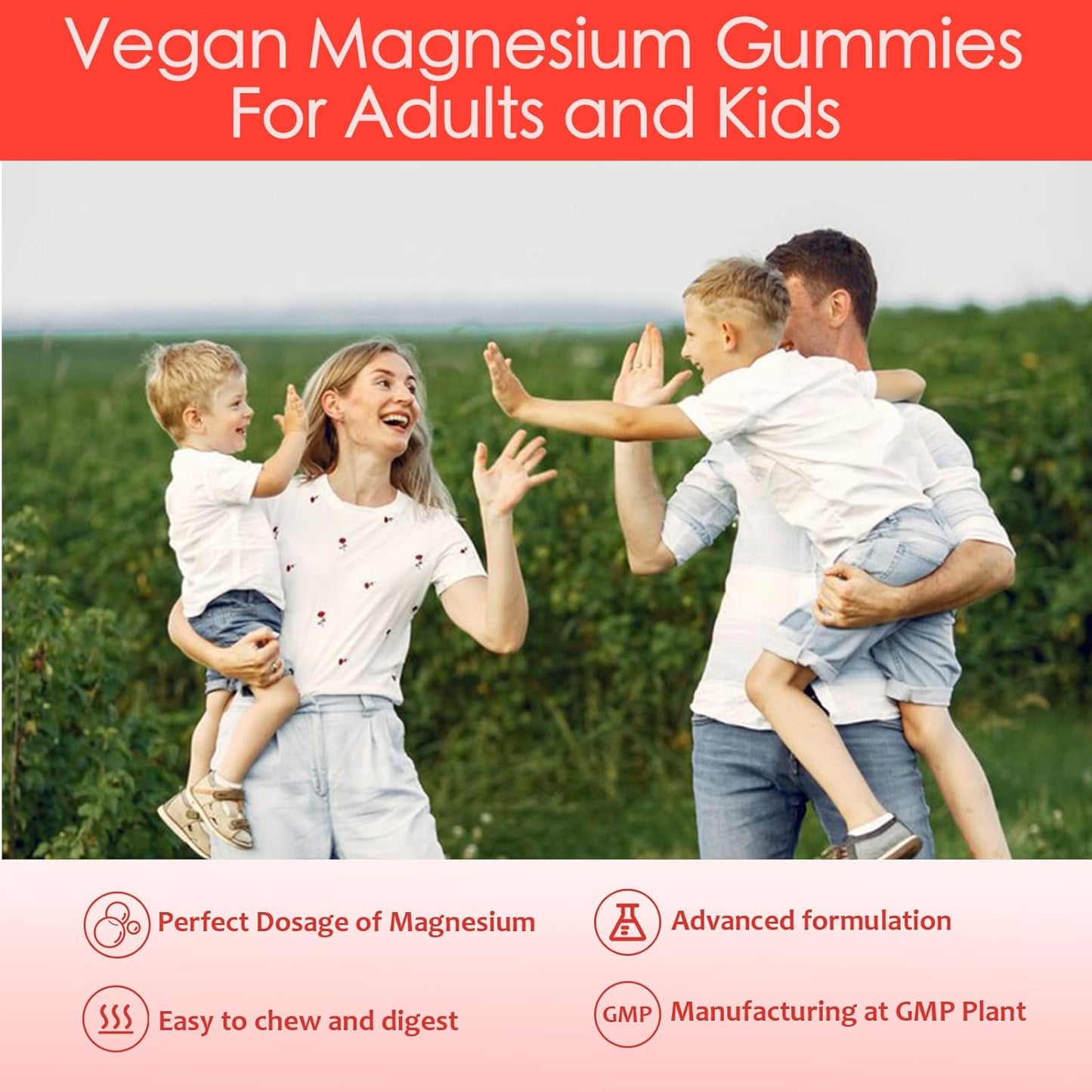 High Absorption Magnesium Glycinate Gummies - 1000mg Complex for Adults & Kids, Sugar Free with Potassium & Vitamins - Calm, Sleep, Stress Relief - 90 Count