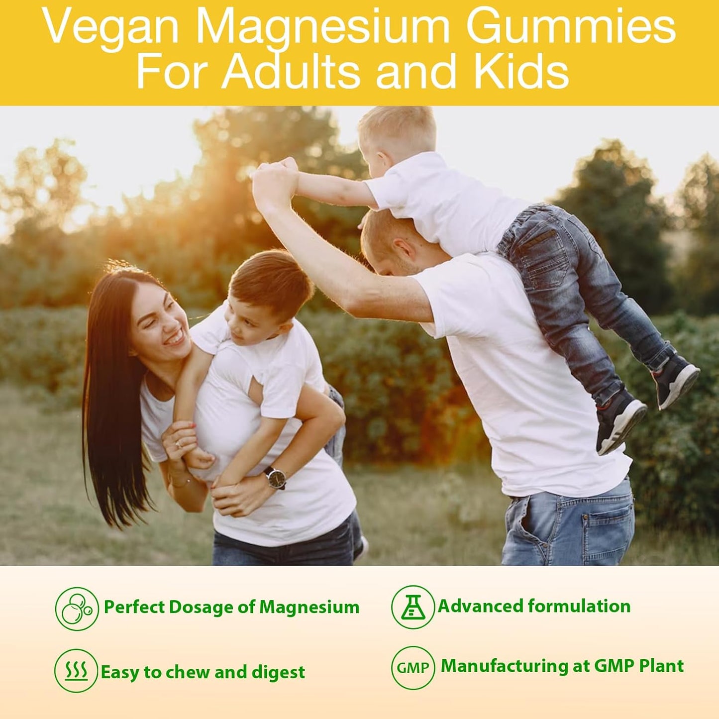 High Absorption PEXCIN Magnesium Glycinate Gummies - 1000mg Complex Supplement for Calm & Better Sleep - Sugar Free, Potassium, Vitamin D&B6 - 90 Counts Orange - Adults & Kids