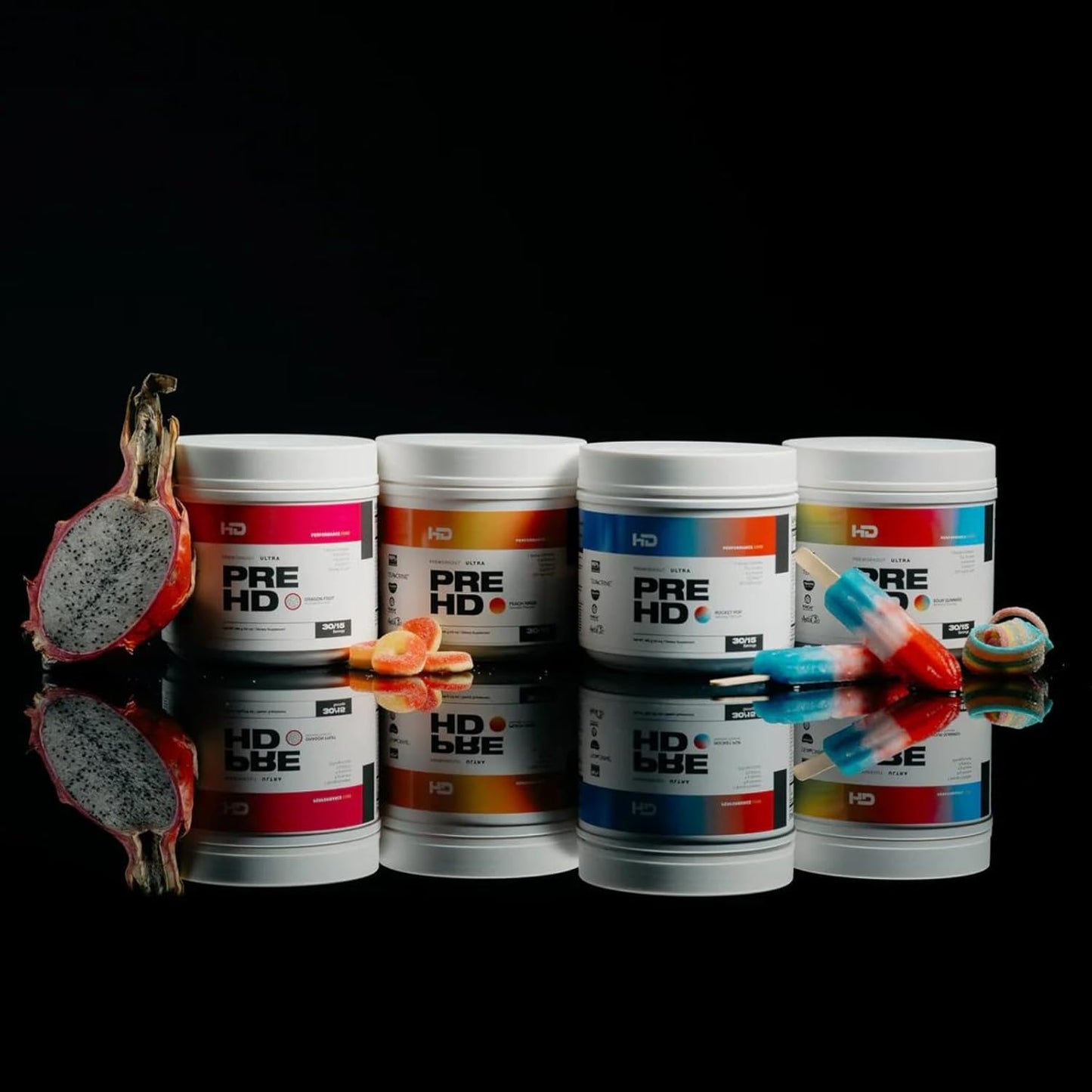 High-Definition Muscle Pre-Workout Supplement with Citrulline, Creatine, Beta Alanine, and Caffeine - 30/15 Servings