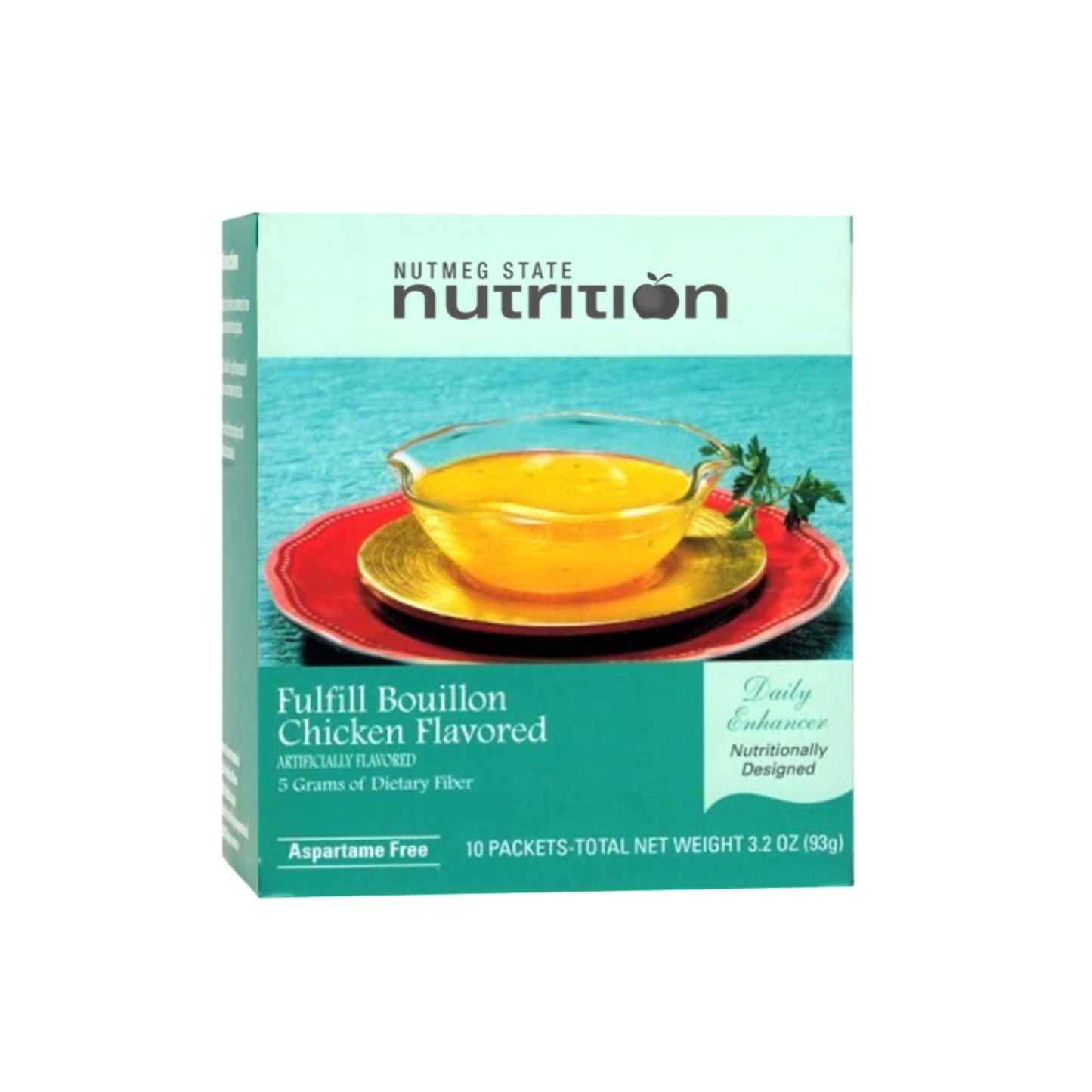 High Fiber Soup Mix - Low Calorie, Fat Free, Naturally Flavored, Ideal Protein Compatible - Chicken Bouillon - 10 Servings