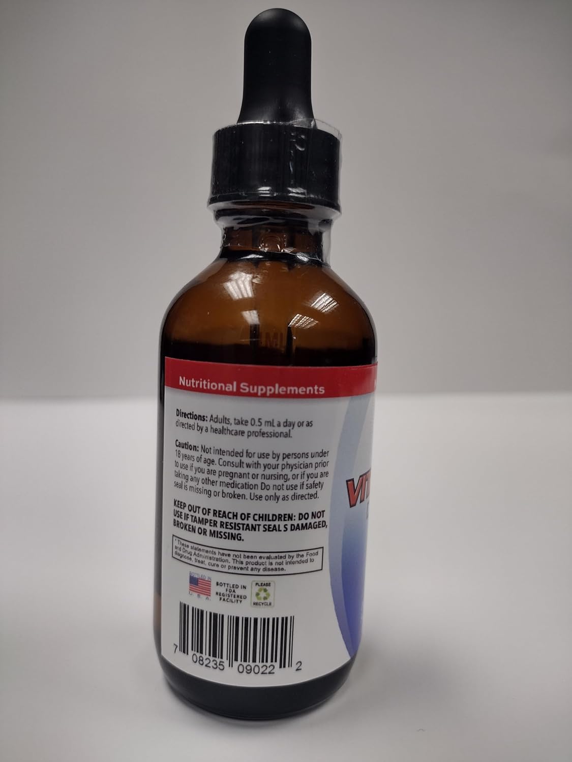 High Potency 2oz Liquid Vitamin D3 Drops for Adults - Easy-to-Take Supplement by Absolute Nutrition