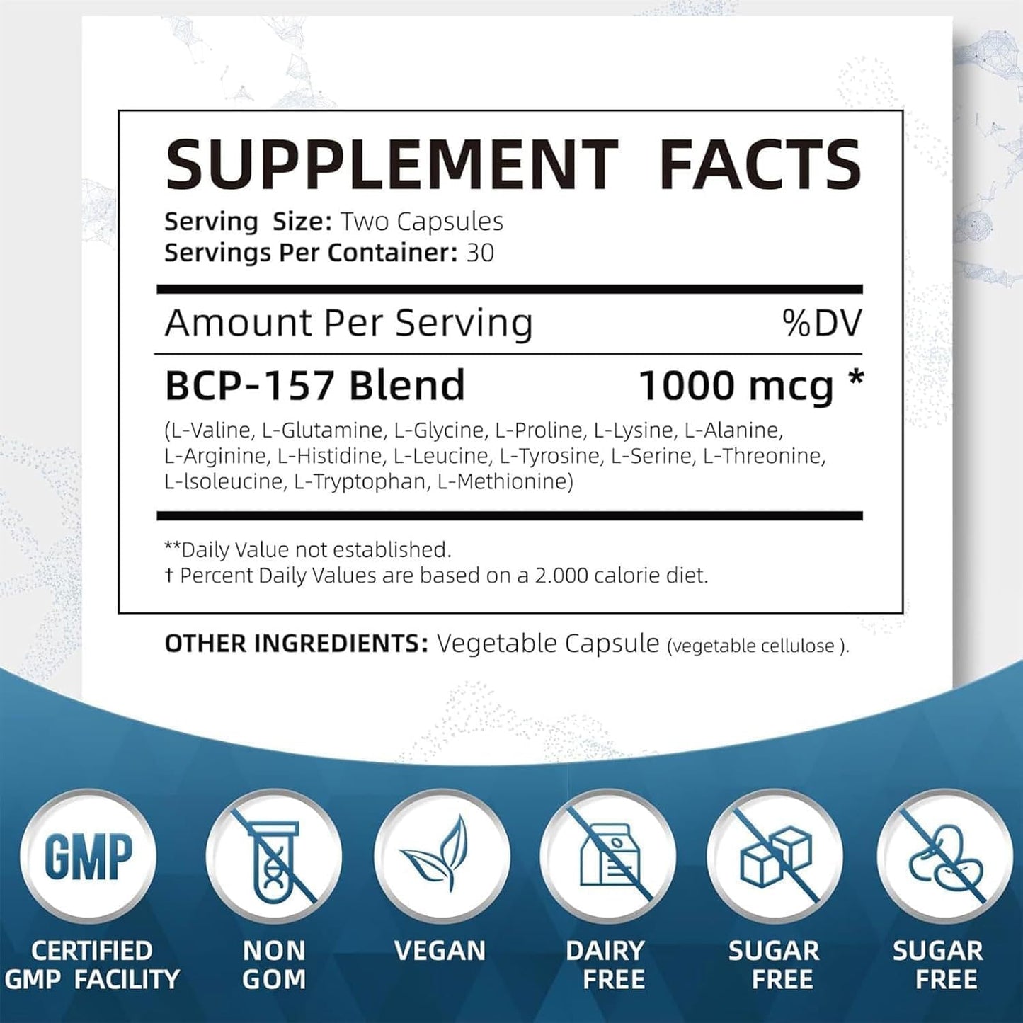 High Potency Enttgo BPC-157 Capsules for Muscle Recovery & Gut Healing - Advanced Protective Compound for Athletes - Non-GMO & Gluten Free - 60 Capsules, 1000 mcg