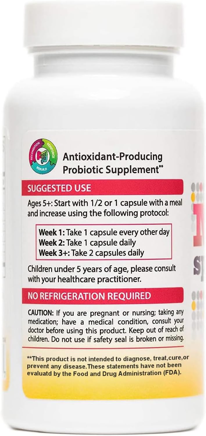 High-Potency Mega Spore Biotic Supplement for Digestive & Immune Support - 60 Capsules