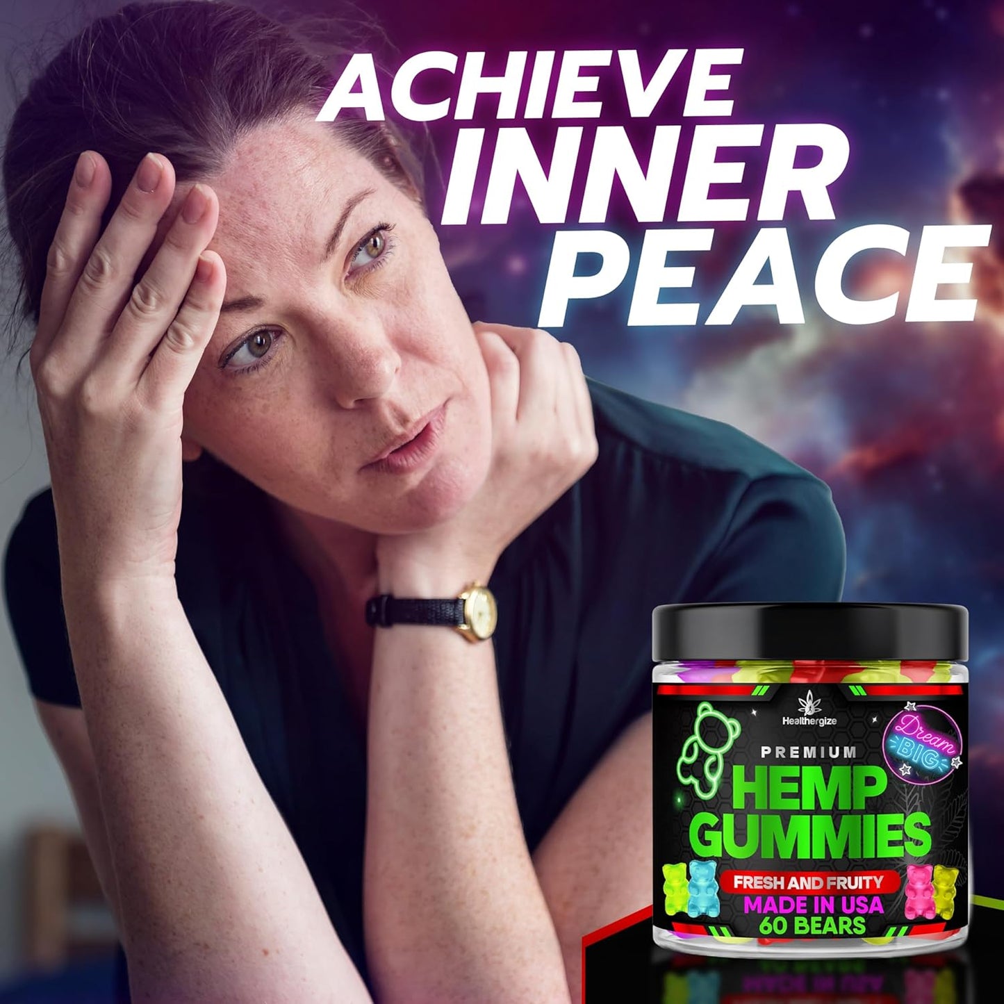High Potency metabolism booster Oil Infused Gummy Bears for Deep Bedtime Relief - Natural Omega, Fruity Tasty Edibles for Relaxation, Mood Balance - USA Made