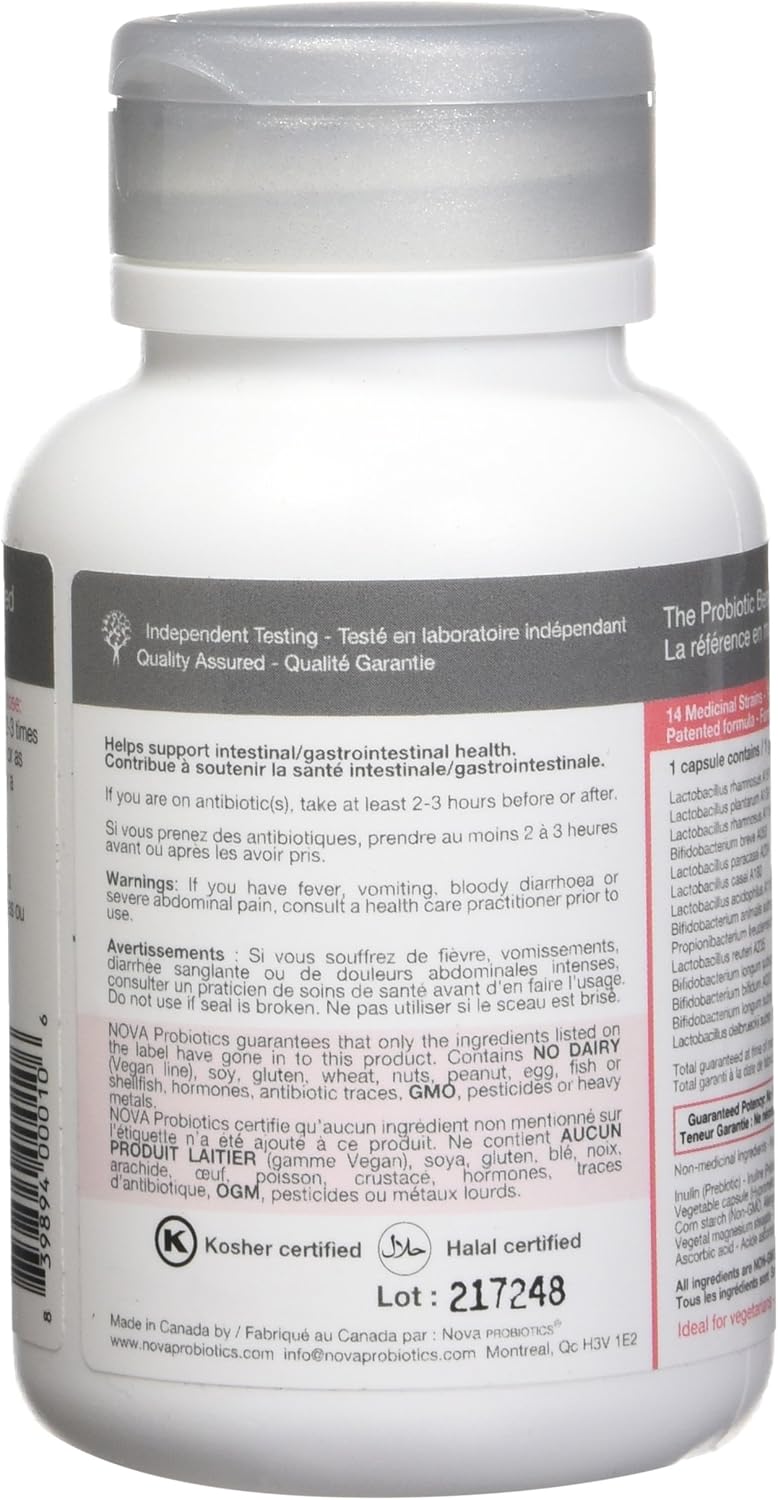 High Potency Probiotic Supplement for Women - 27 Billion CFUs - 60 Vegan Capsules