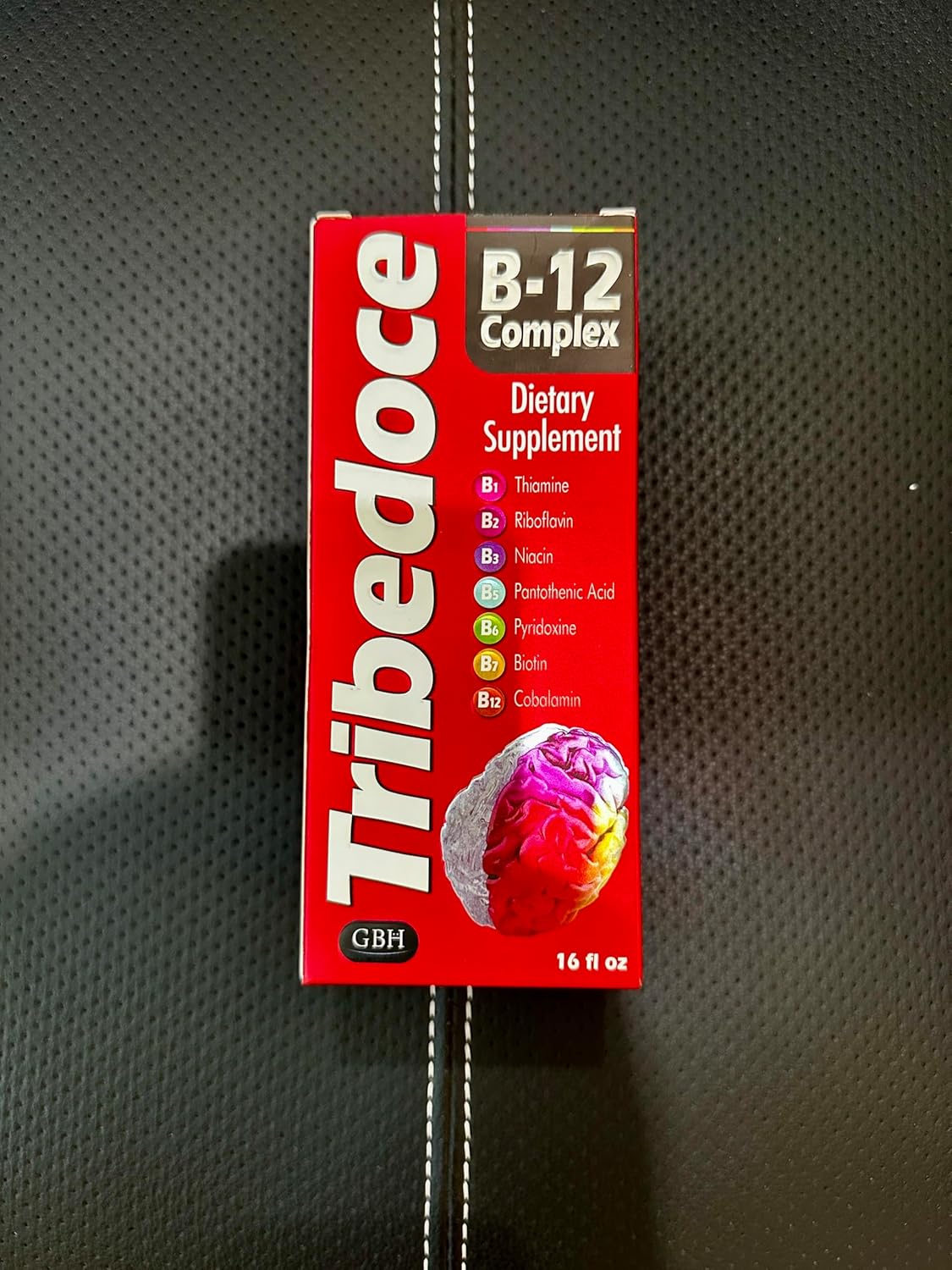 High Potency Tribedoce B-12 Complex Liquid Dietary Supplement with Thiamine, Riboflavin, Niacin, Pantothenic Acid, Pyridoxine, Biotin, and Cobalamin - 16 fl oz