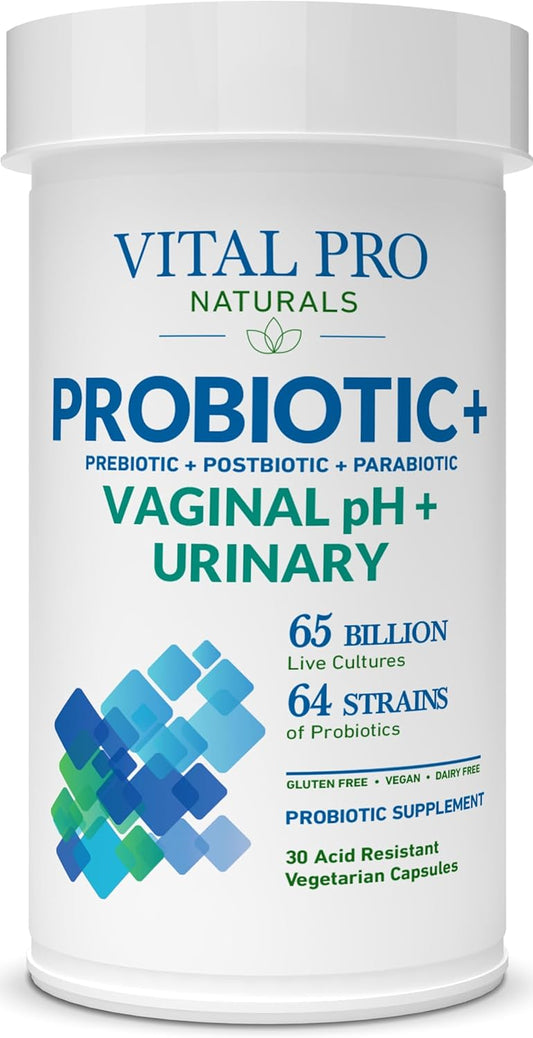 High Potency Women's Probiotic Supplement with 64 Strains for Digestive, Vaginal, Urinary, and Immune Health - 30 ct