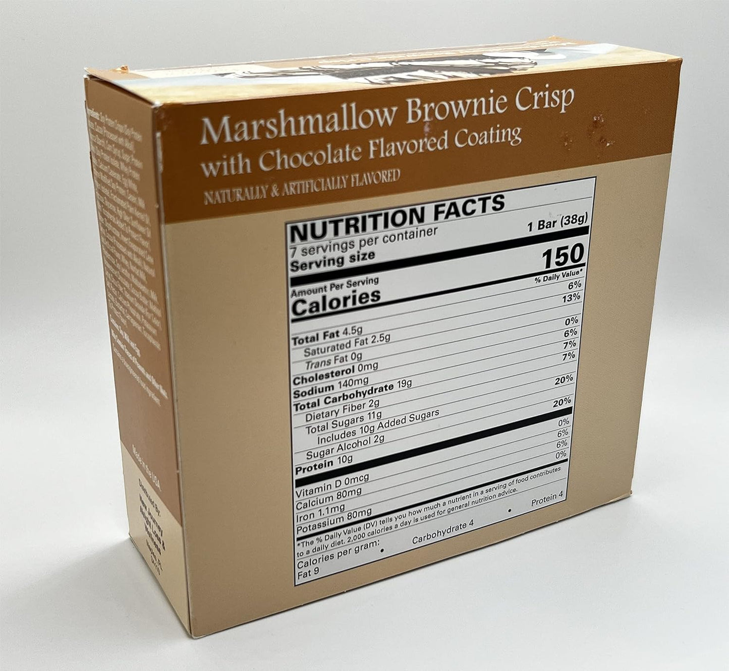 High Protein Marshmallow Brownie Crisp Bars for  Slimming Formula  & Wellness (7 bars/box)