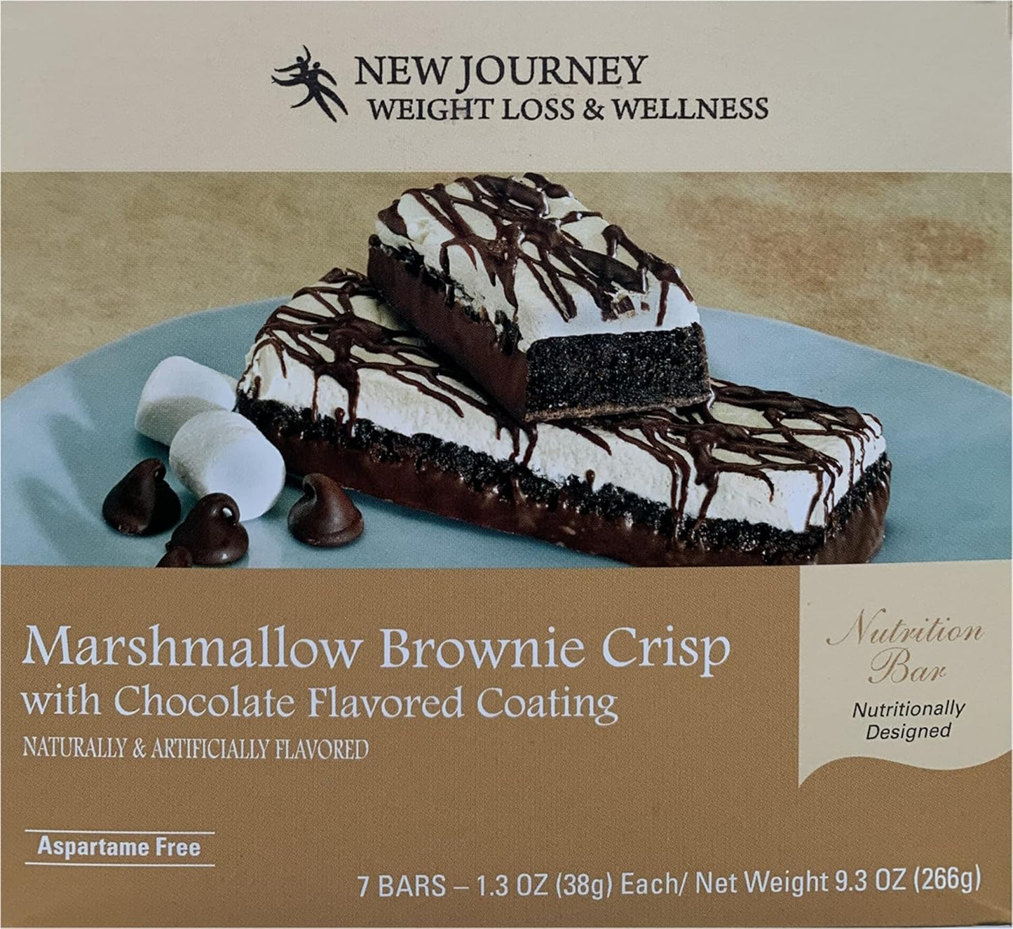 High Protein Marshmallow Brownie Crisp Bars for  Slimming Formula  & Wellness (7 bars/box)