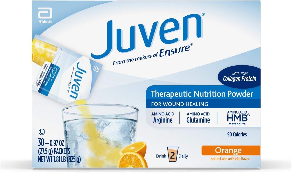 High Protein Nutrition Shake Mix Powder for Wound Healing Support, 30g Protein, 1g Sugar, Juven Therapeutic Formula