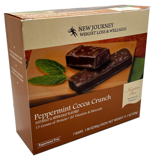 High Protein Peppermint Cocoa Crunch Bar for  Slimming Formula  & Wellness - Meal Replacement (7 bars/box)