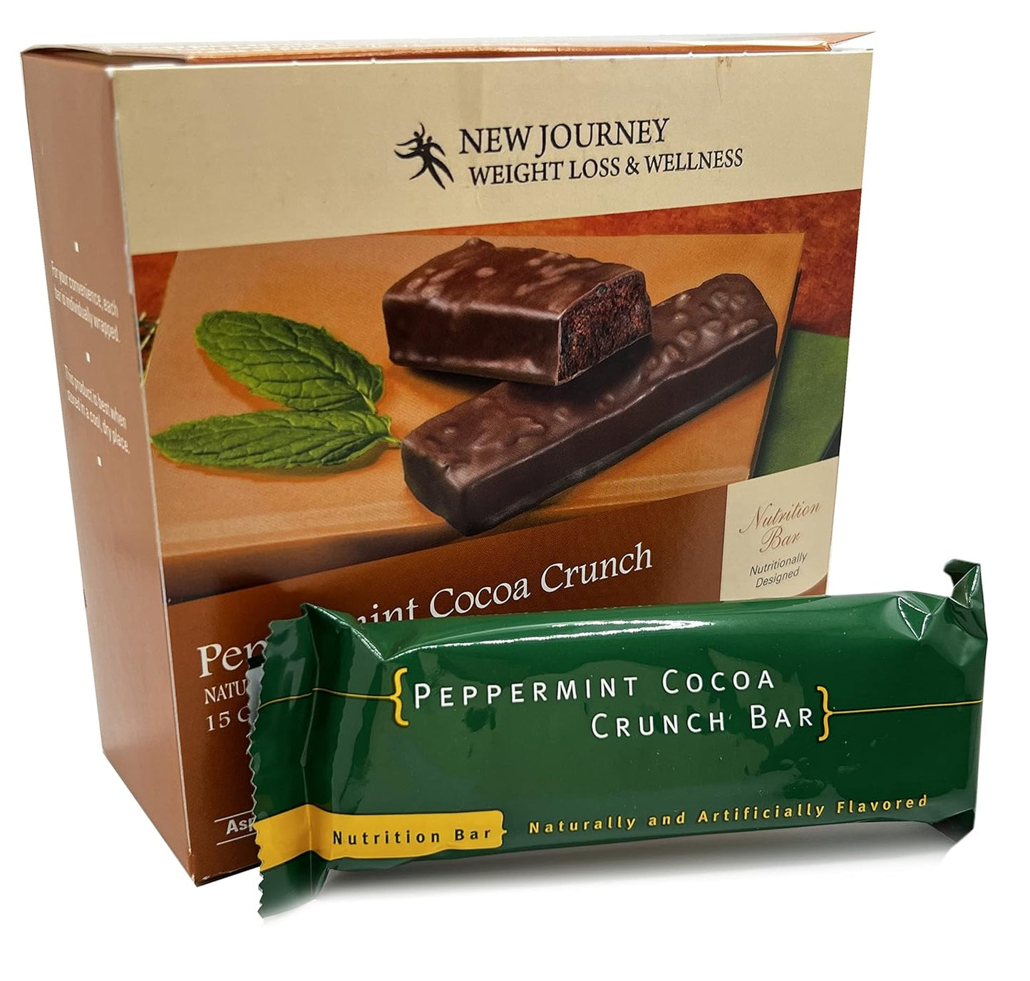 High Protein Peppermint Cocoa Crunch Bar for  Slimming Formula  & Wellness - Meal Replacement (7 bars/box)