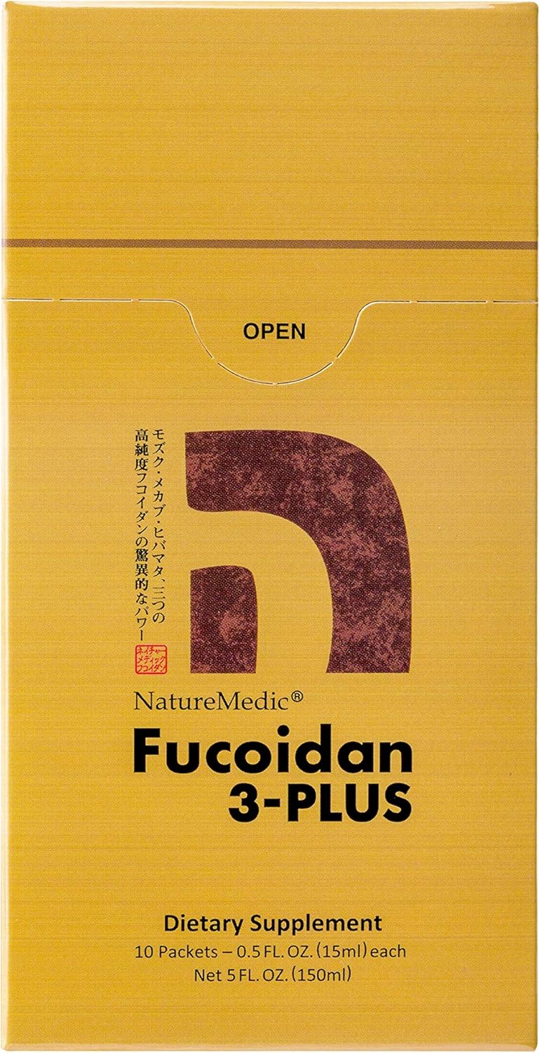 High Purity Fucoidan Immunity Supplement with Organic Brown Seaweed Extracts - 10 Liquid Packets from Japan
