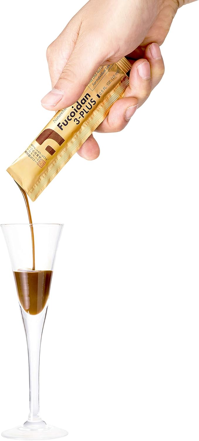 High Purity Fucoidan Immunity Supplement with Organic Brown Seaweed Extracts - 10 Liquid Packets from Japan