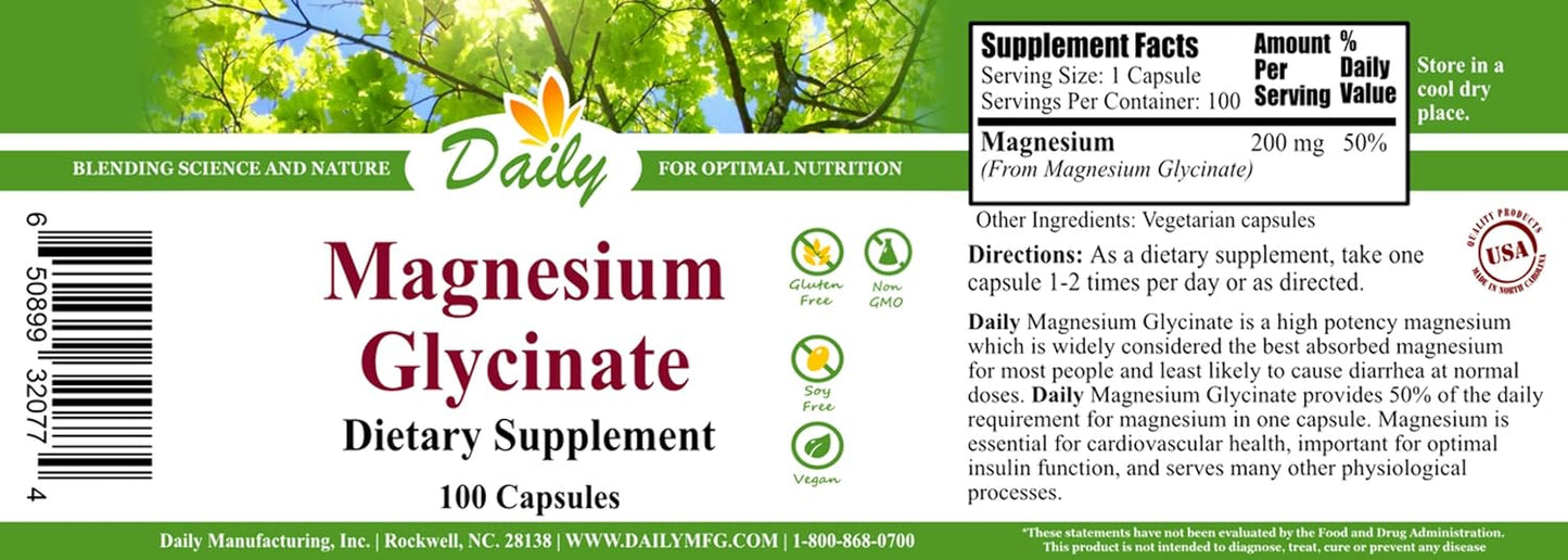 High-Quality Magnesium Glycinate Supplement for Daily Manufacturing