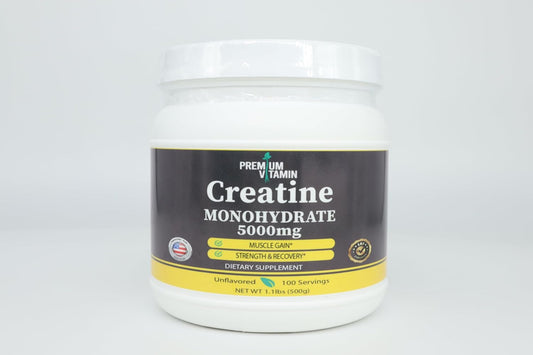 High-Quality Unflavored Creatine Monohydrate Powder for Muscle Gain & Recovery | 5g per Serving | Workout Supplement for Men & Women | 500g