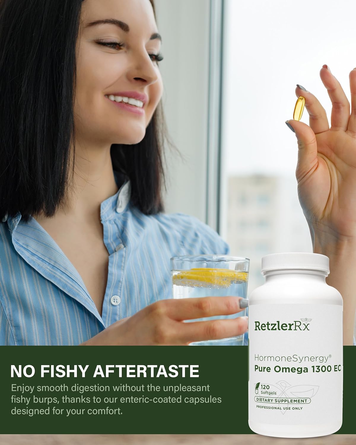 High-Strength Omega 3 Fish Oil Softgels with Enhanced Absorption - IFOS Verified - 120 Count