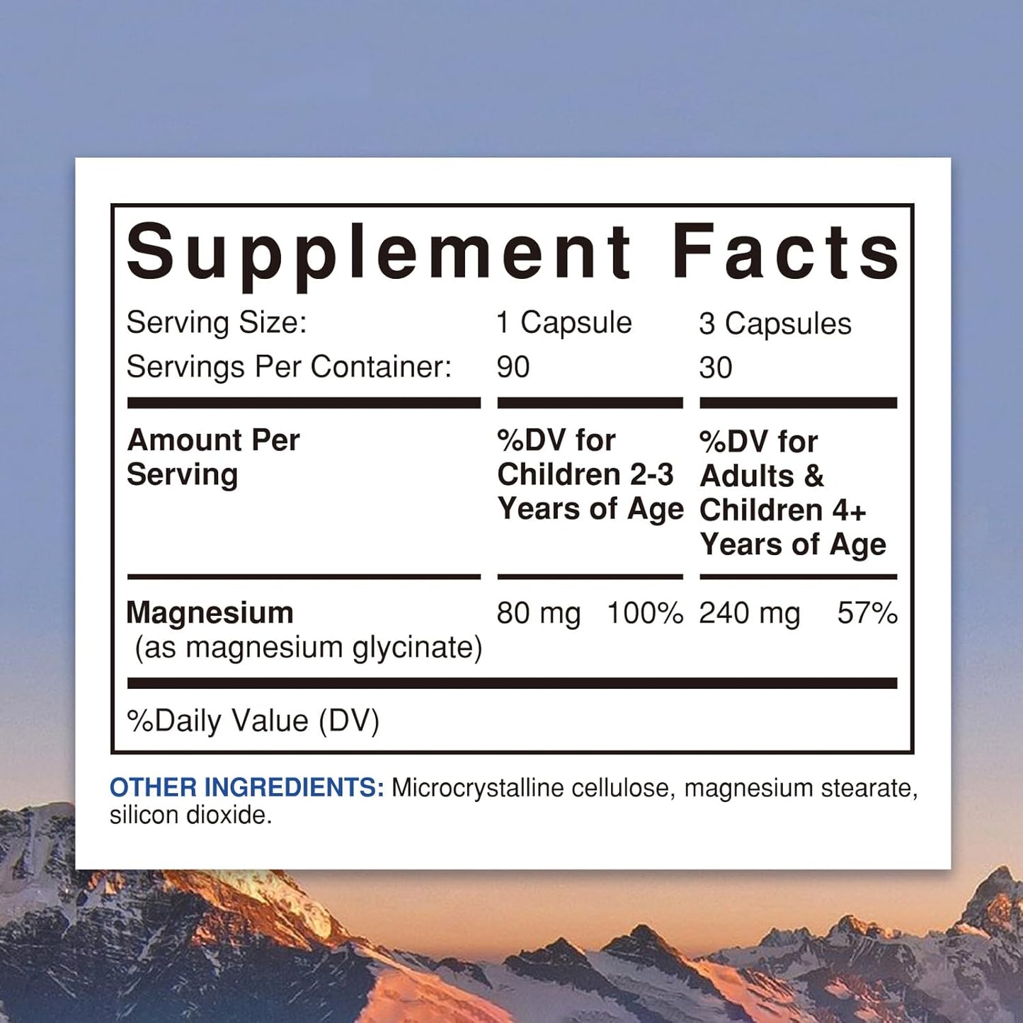 Highly Absorbable Magnesium Glycinate Capsules for Rest & Mood Support - 80mg Elemental Mag, Fully Chelated, Gentle on Stomach - 90 Vegan Capsules for Adults & Kids