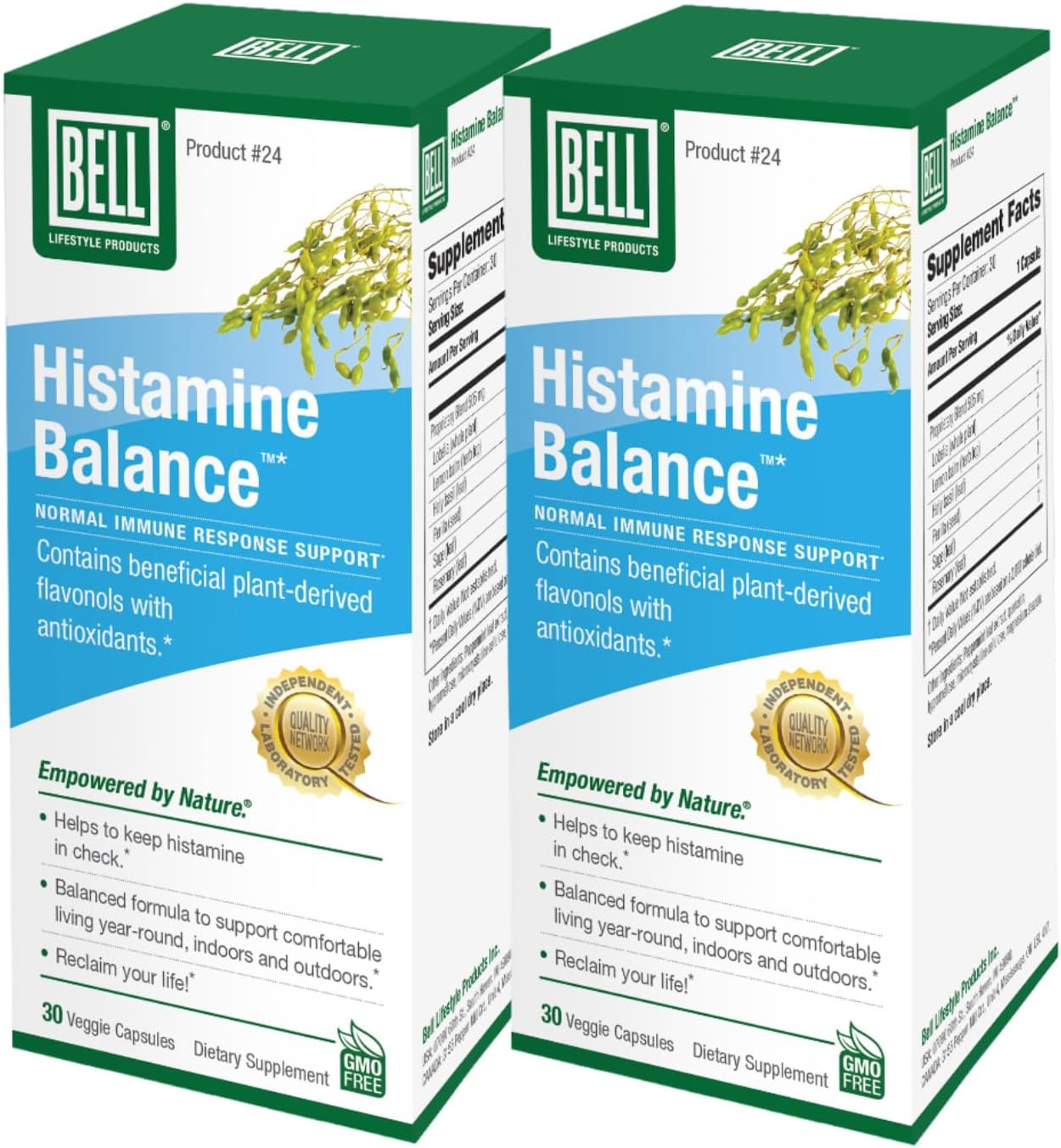 Histamine Balance Capsules - Natural Supplement for Immune & Respiratory Health - 60 Veggie Capsules
