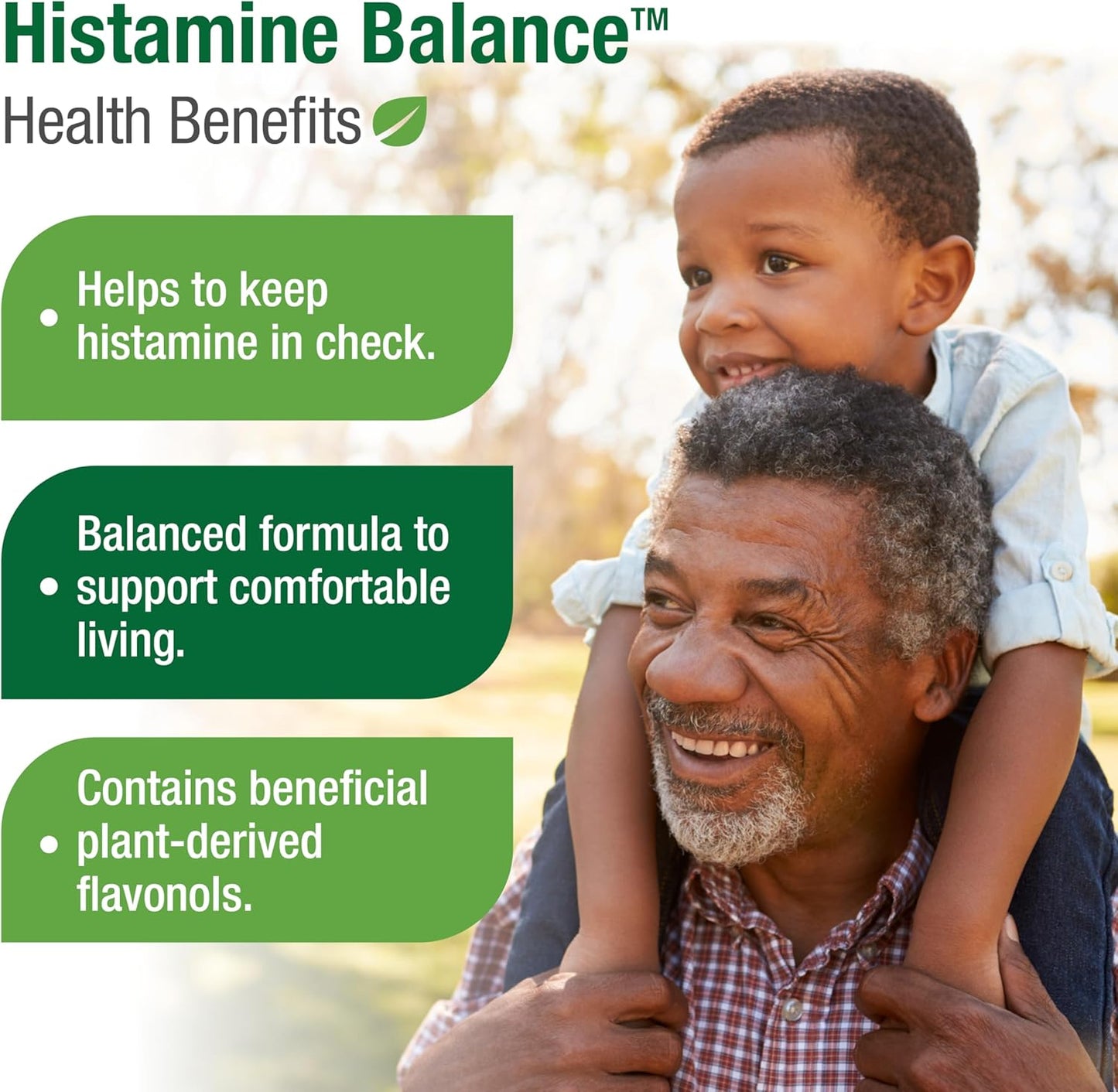 Histamine Balance Capsules - Natural Supplement for Immune & Respiratory Health - 60 Veggie Capsules